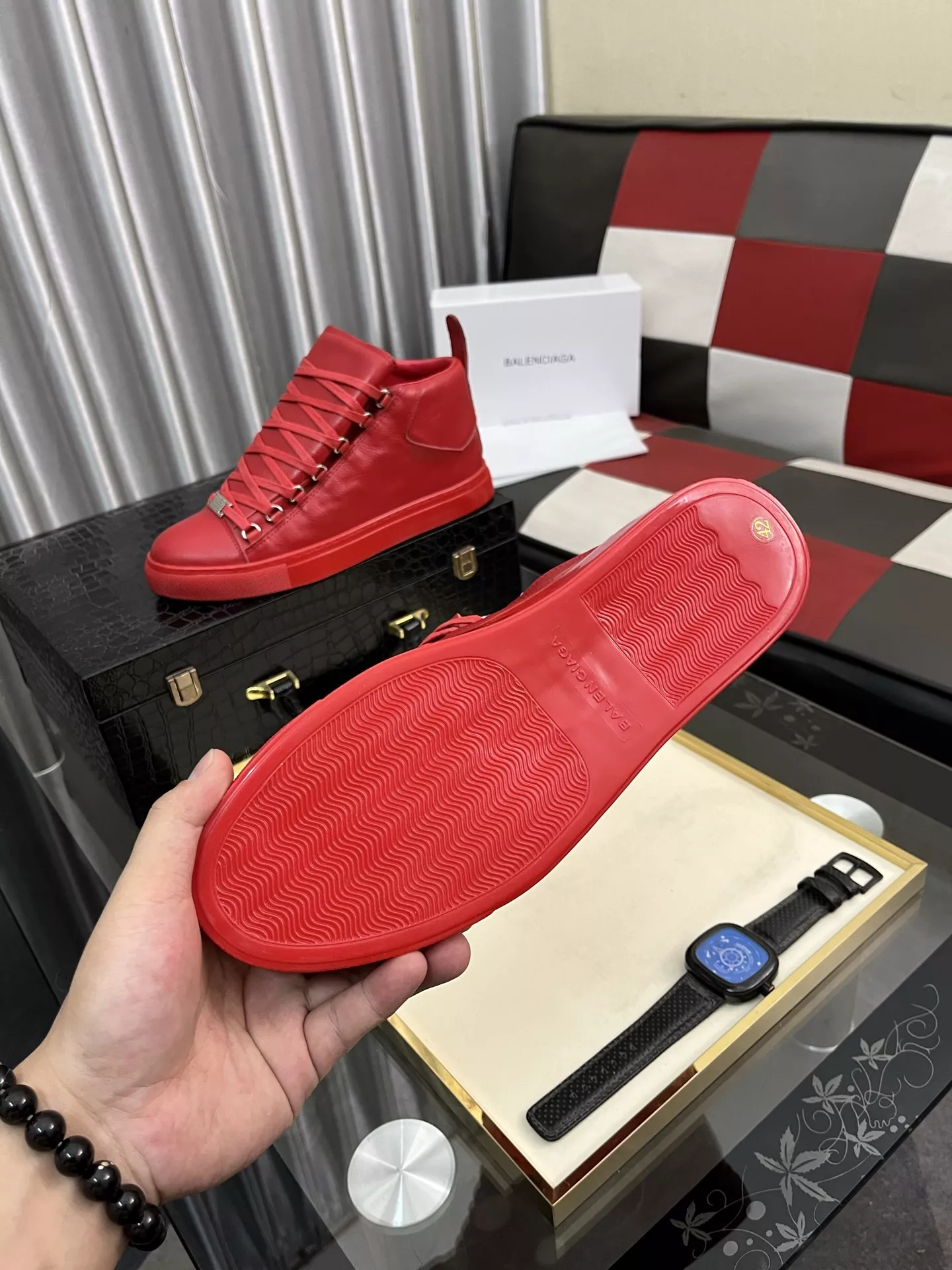 Bold 107 Balenciaga High Tops Shoes For Men