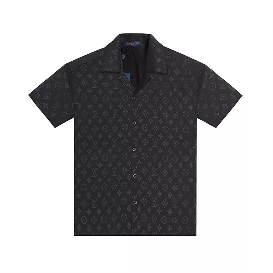 Bold 1476 Louis Vuitton LV Shirts Short Sleeved For Men