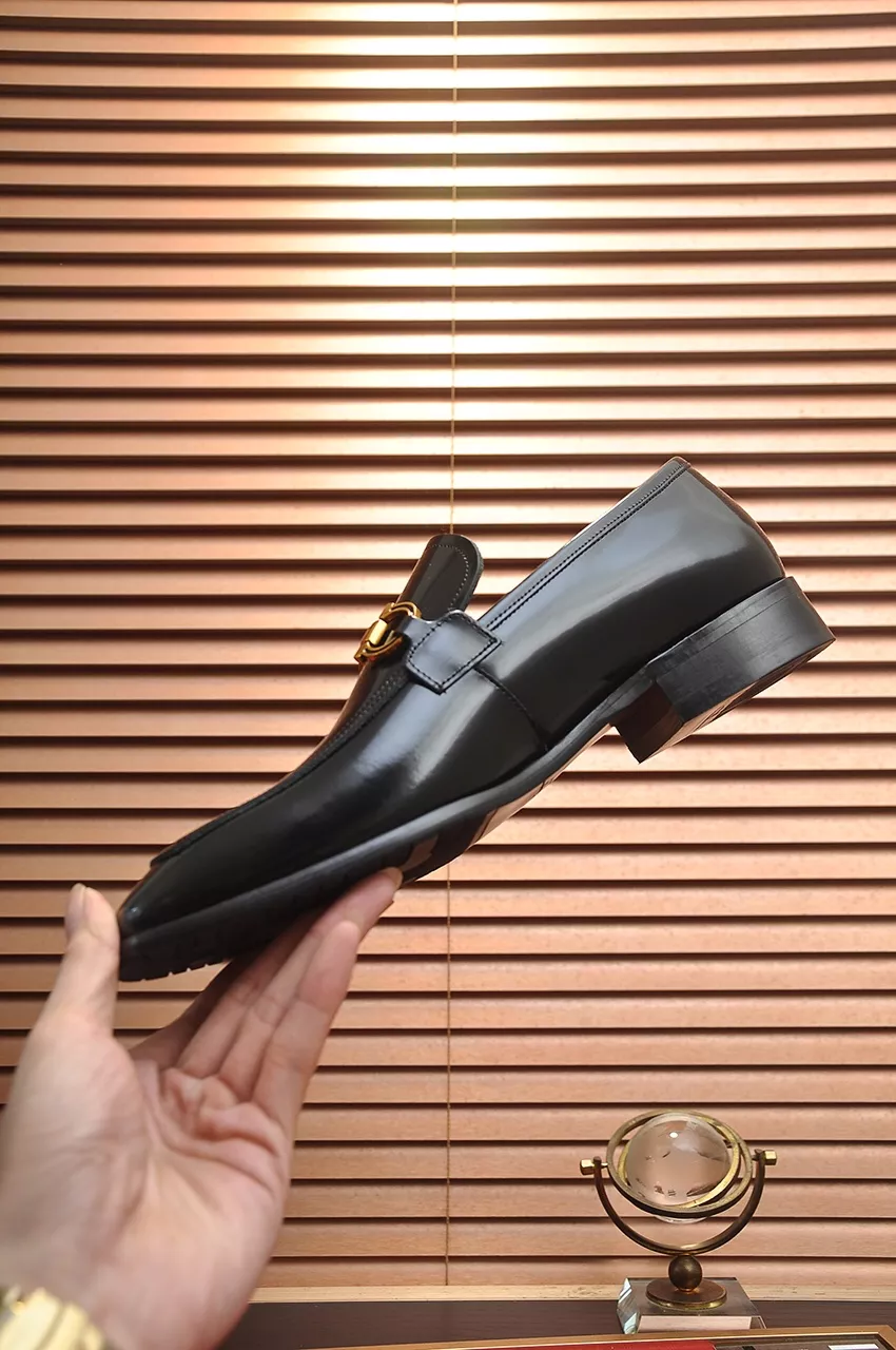 Bold 1537 Salvatore Ferragamo Leather Shoes For Men