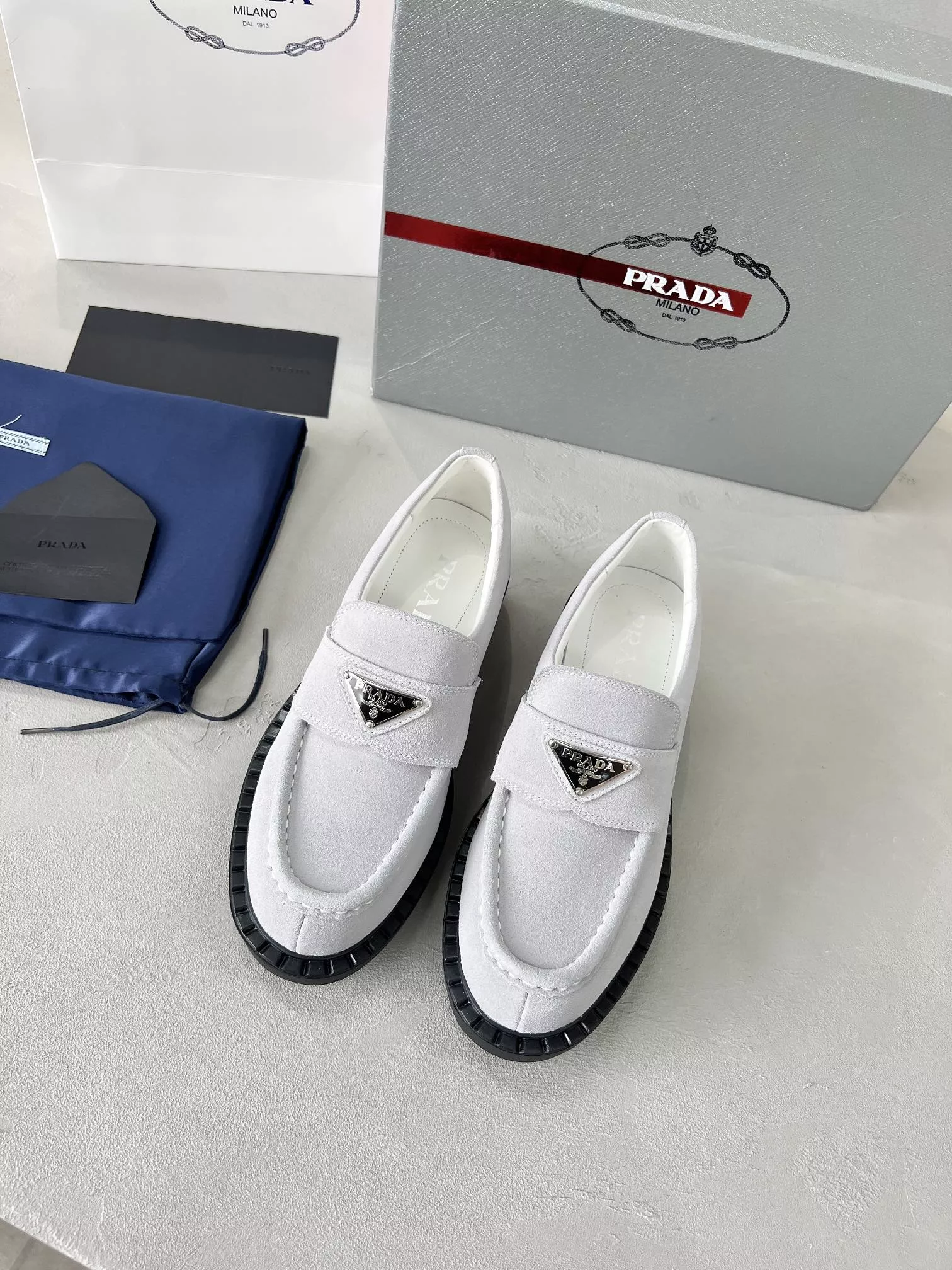 Bold 2446 Prada Leather Shoes For Men