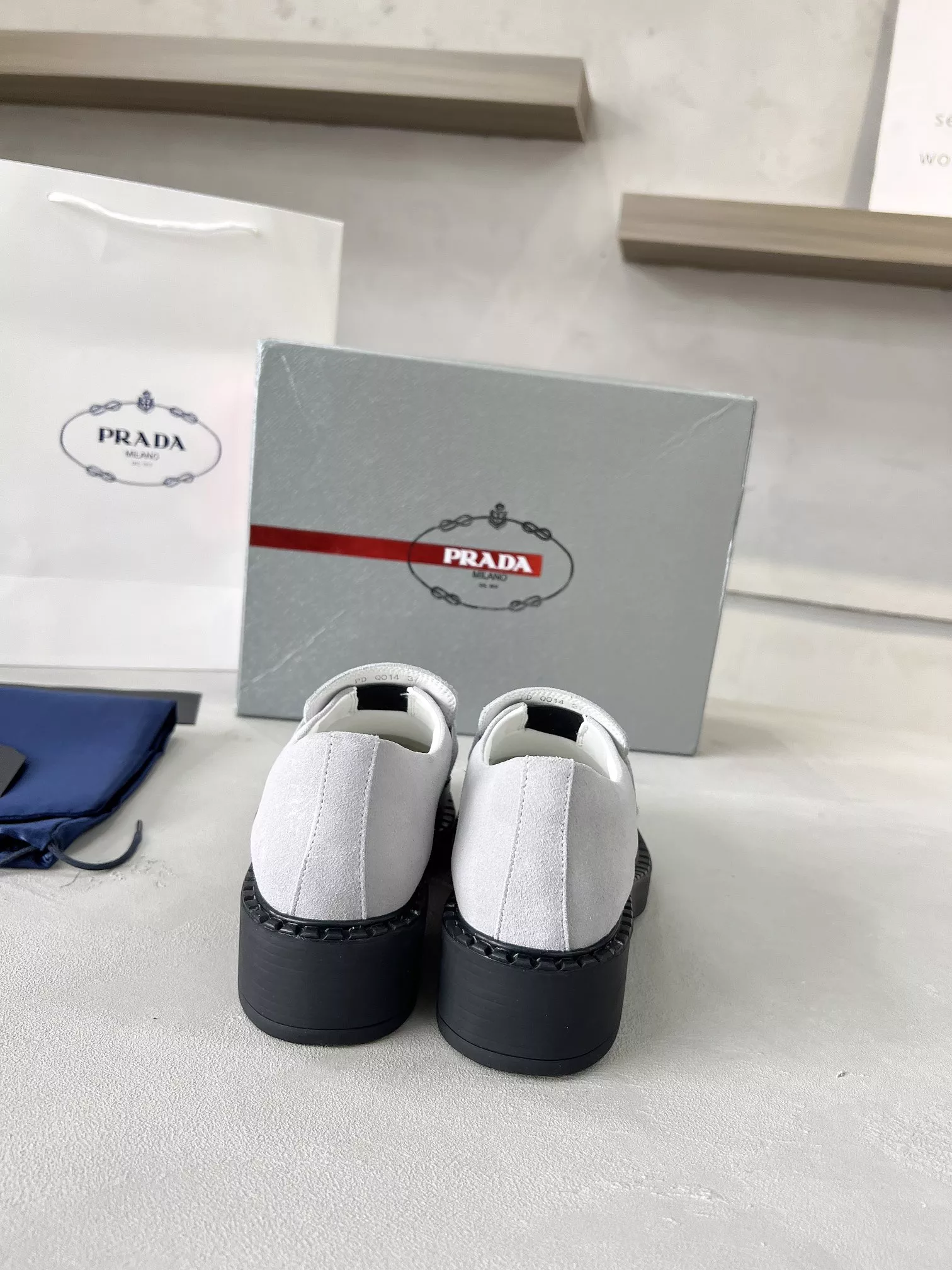 Bold 2446 Prada Leather Shoes For Men