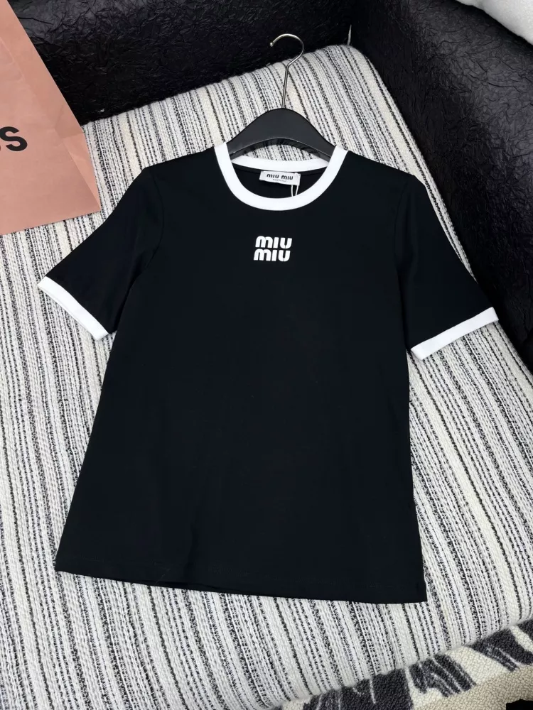 Bold 3283 MIU MIU T-Shirts Short Sleeved For Women
