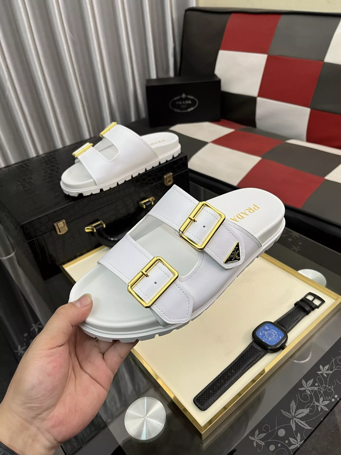 Bold 4591 Prada Slippers For Men