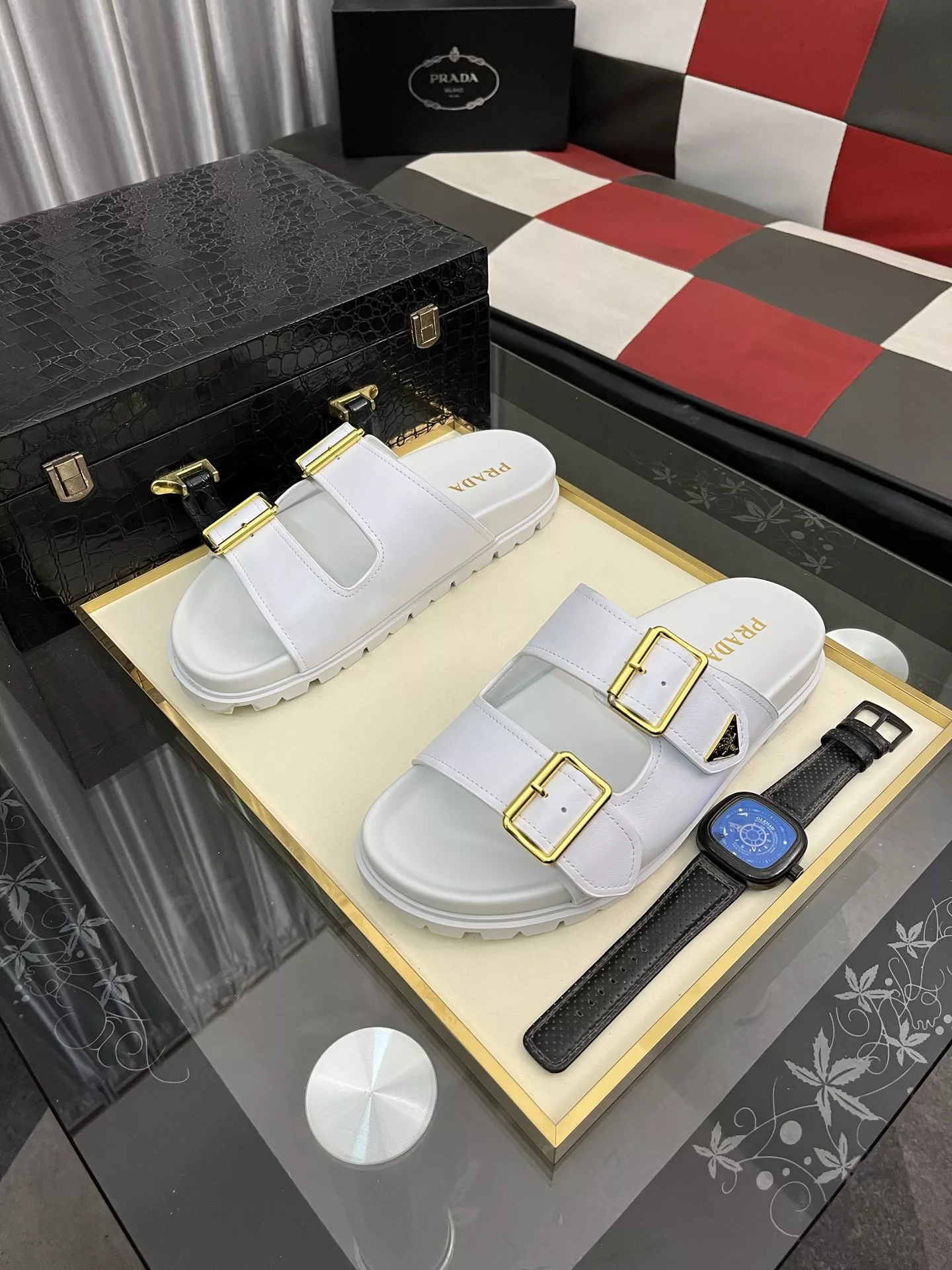 Bold 4591 Prada Slippers For Men