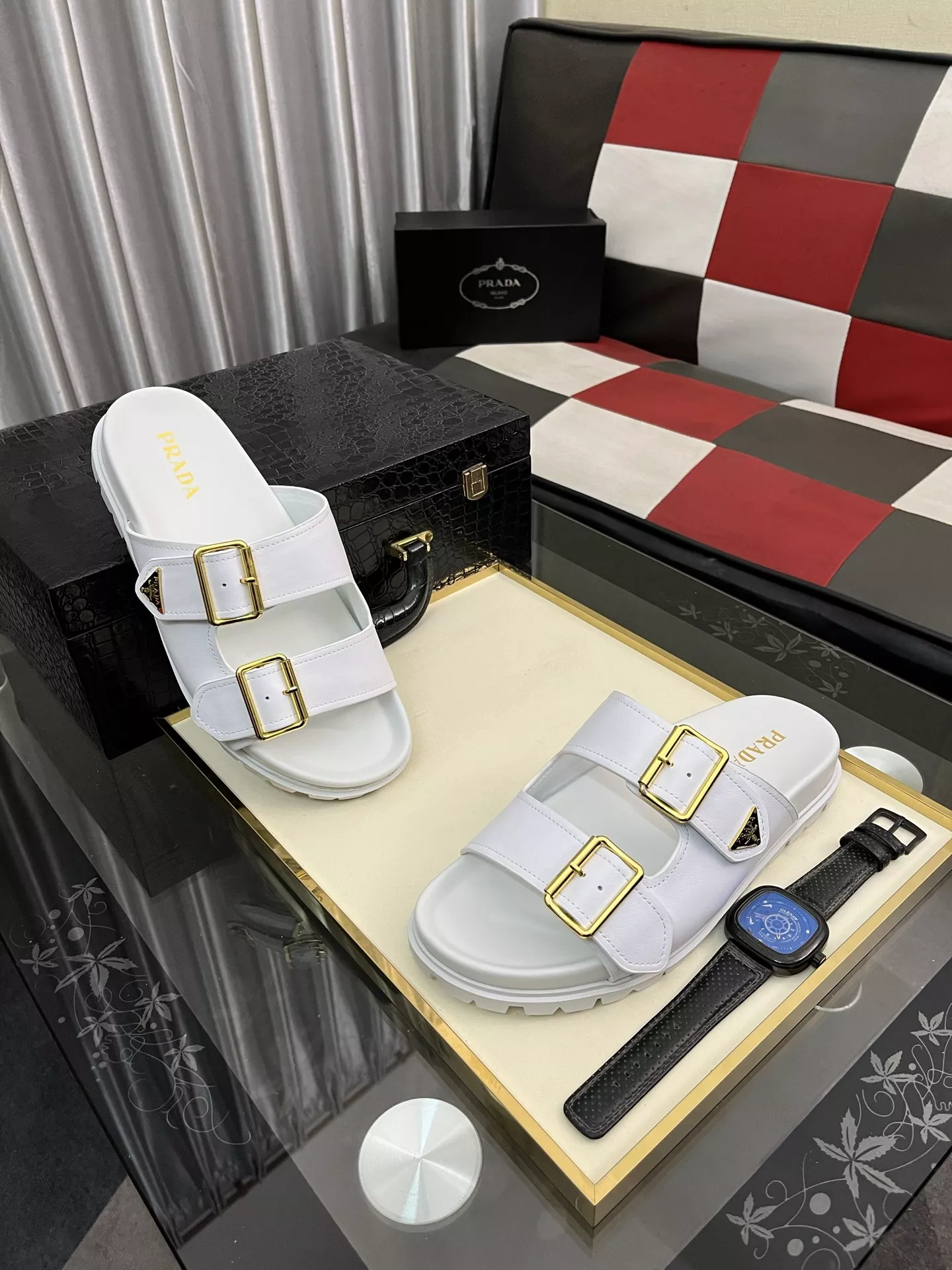 Bold 4591 Prada Slippers For Men