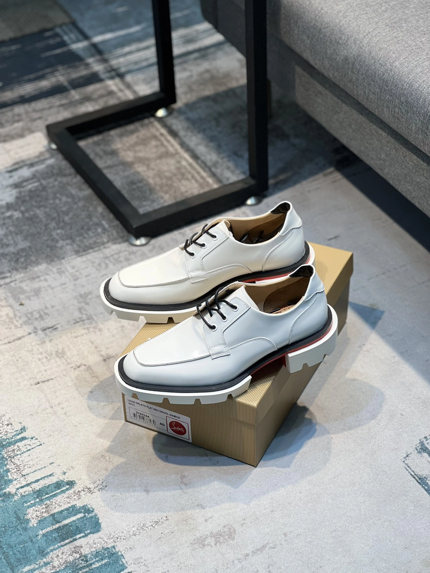 Bold 6023 Christian Louboutin Leather Shoes For Men