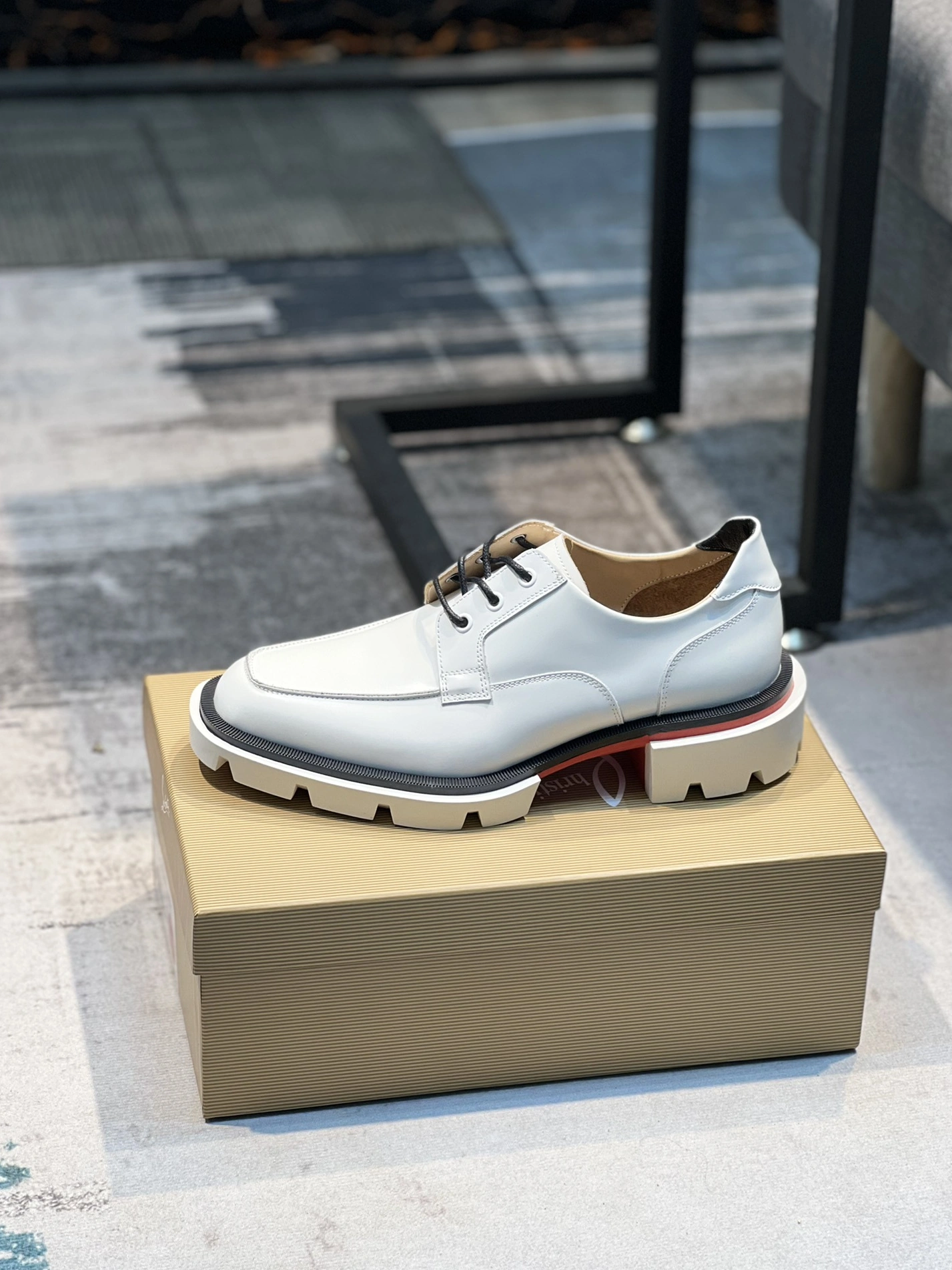 Bold 6023 Christian Louboutin Leather Shoes For Men