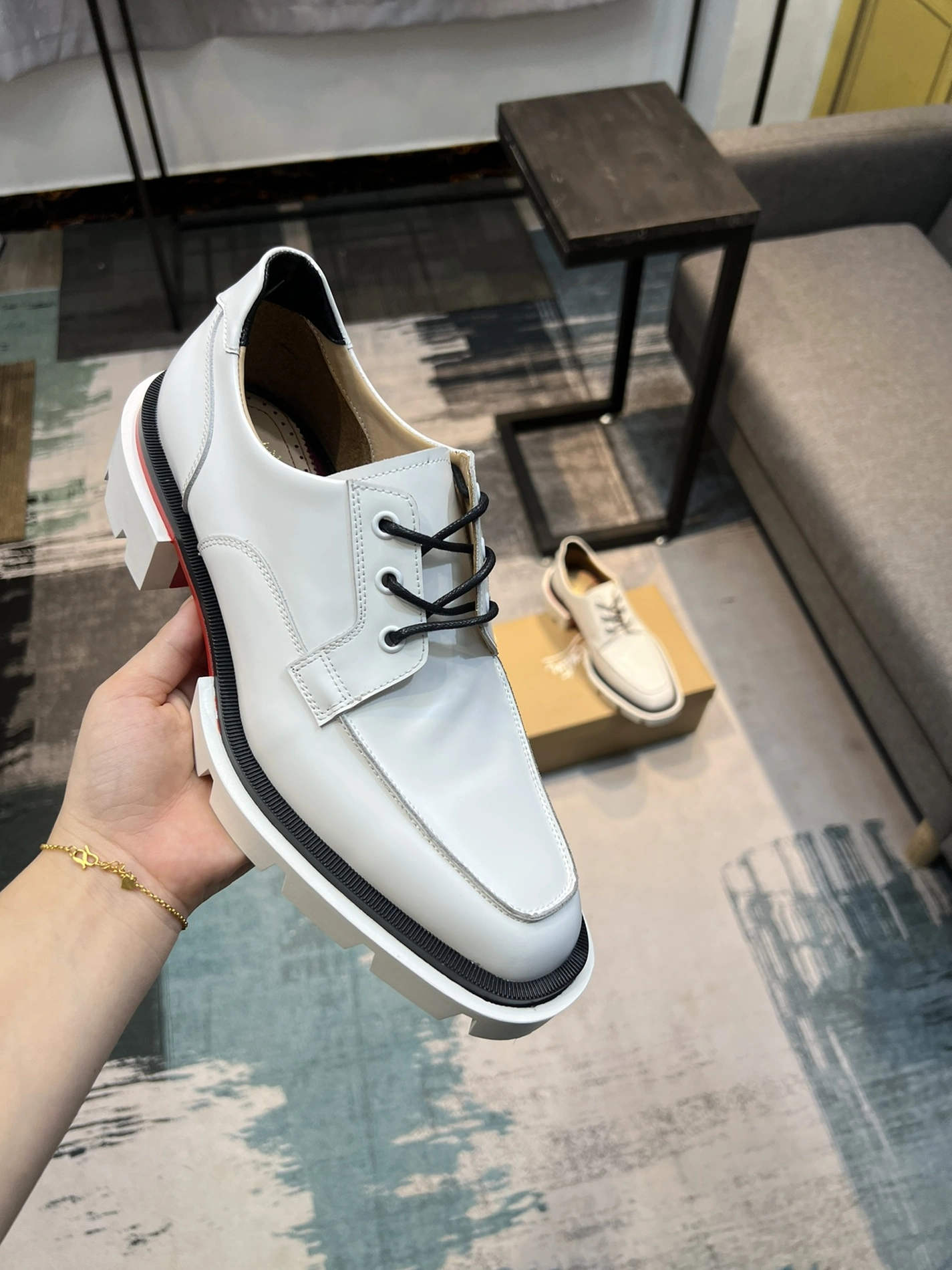 Bold 6023 Christian Louboutin Leather Shoes For Men