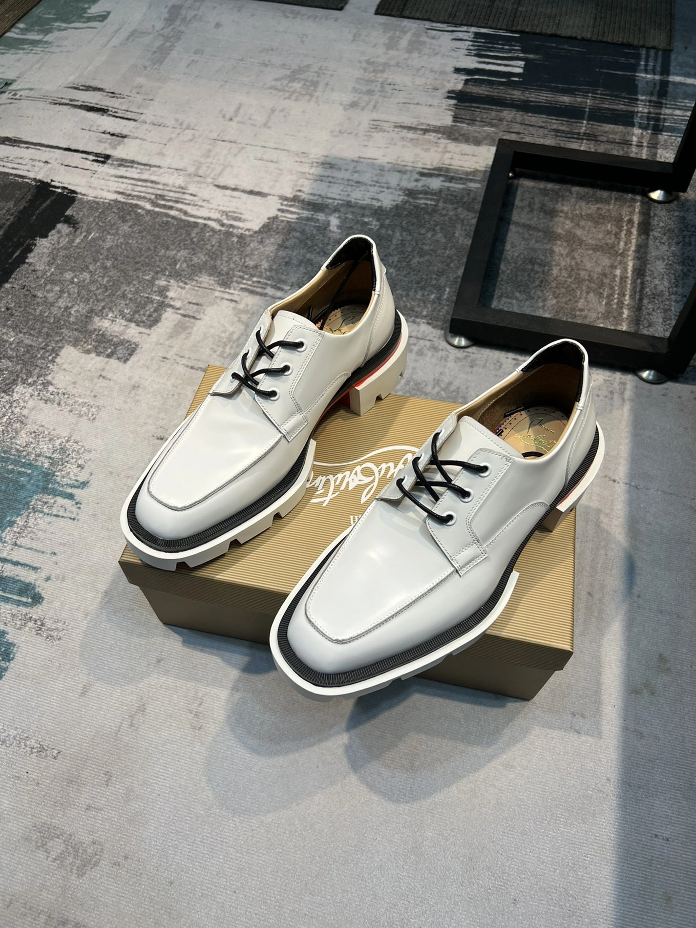 Bold 6023 Christian Louboutin Leather Shoes For Men