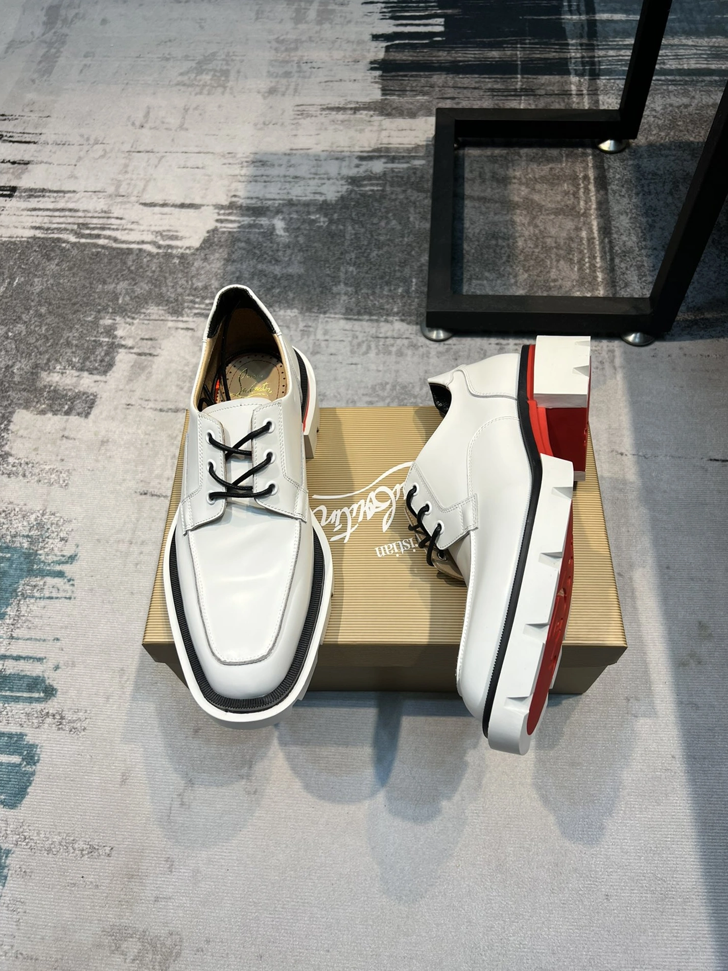 Bold 6023 Christian Louboutin Leather Shoes For Men