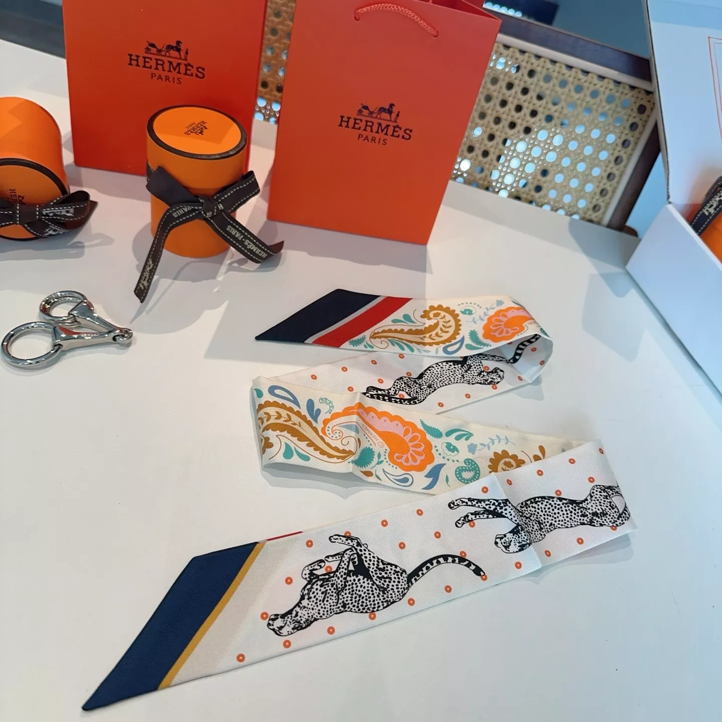 Bold 6144 Hermes Silk Scarf