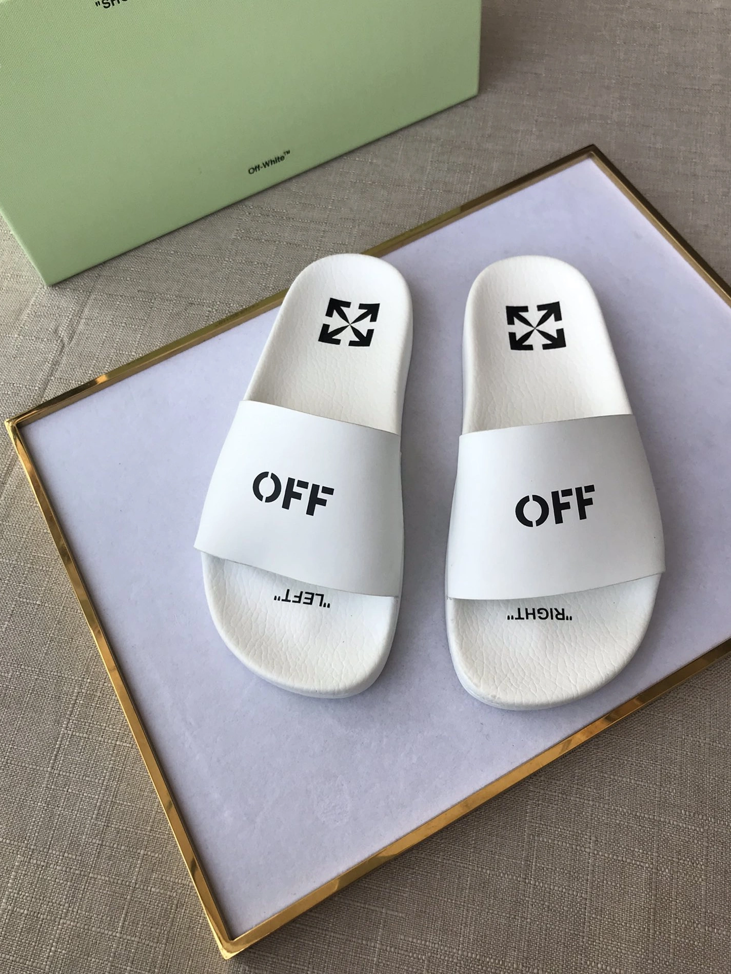 Bold 693 Off-White Slippers For Men