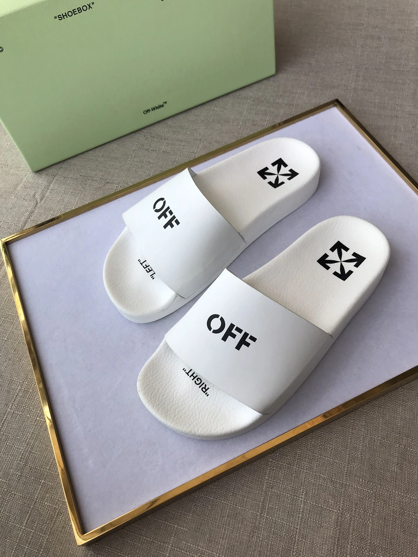 Bold 693 Off-White Slippers For Men