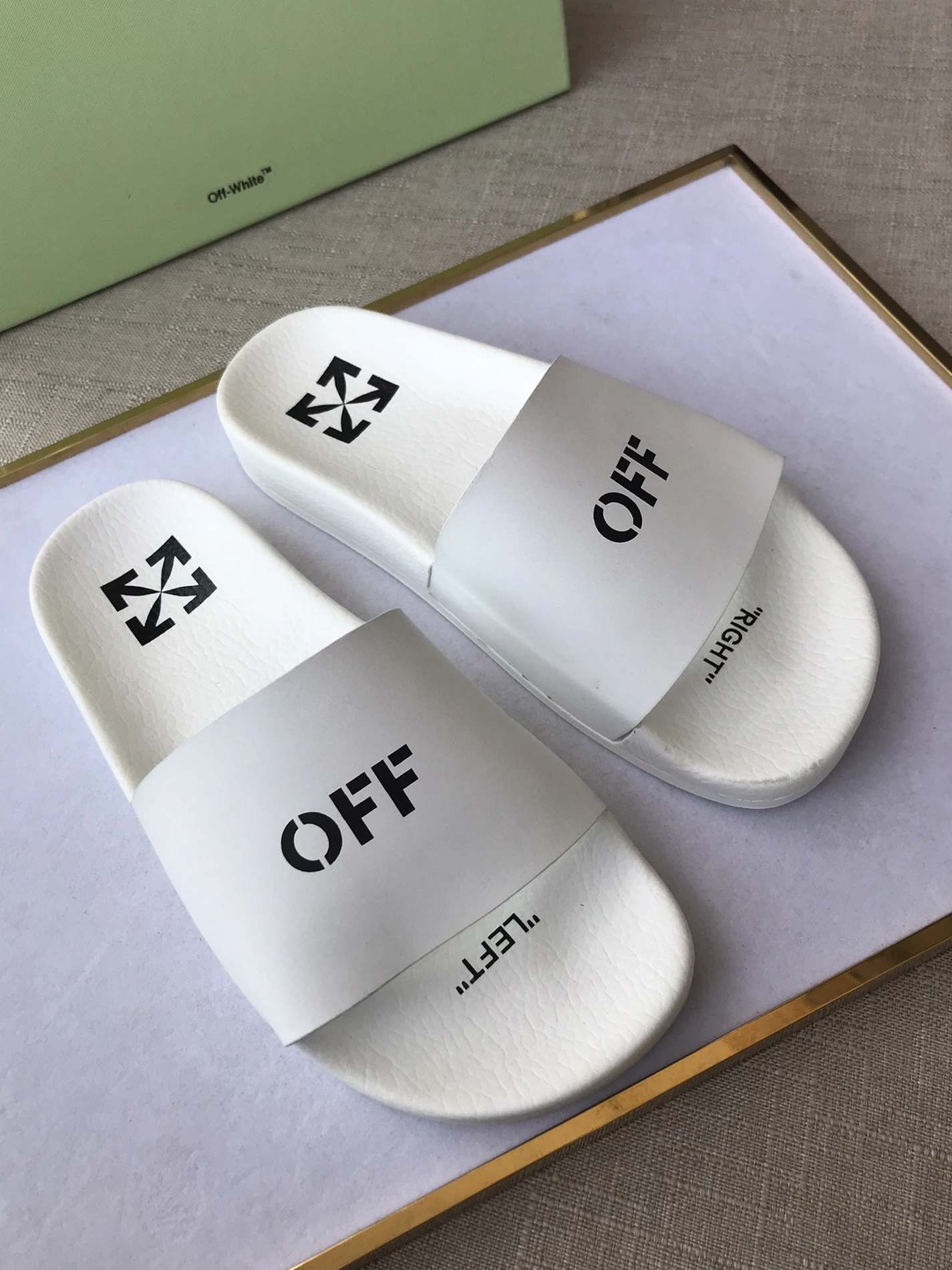 Bold 693 Off-White Slippers For Men