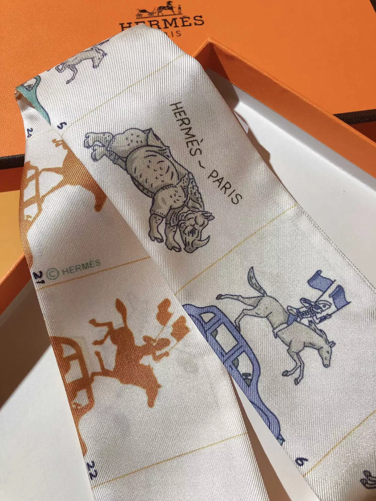 Bold 6982 Hermes Silk Scarf