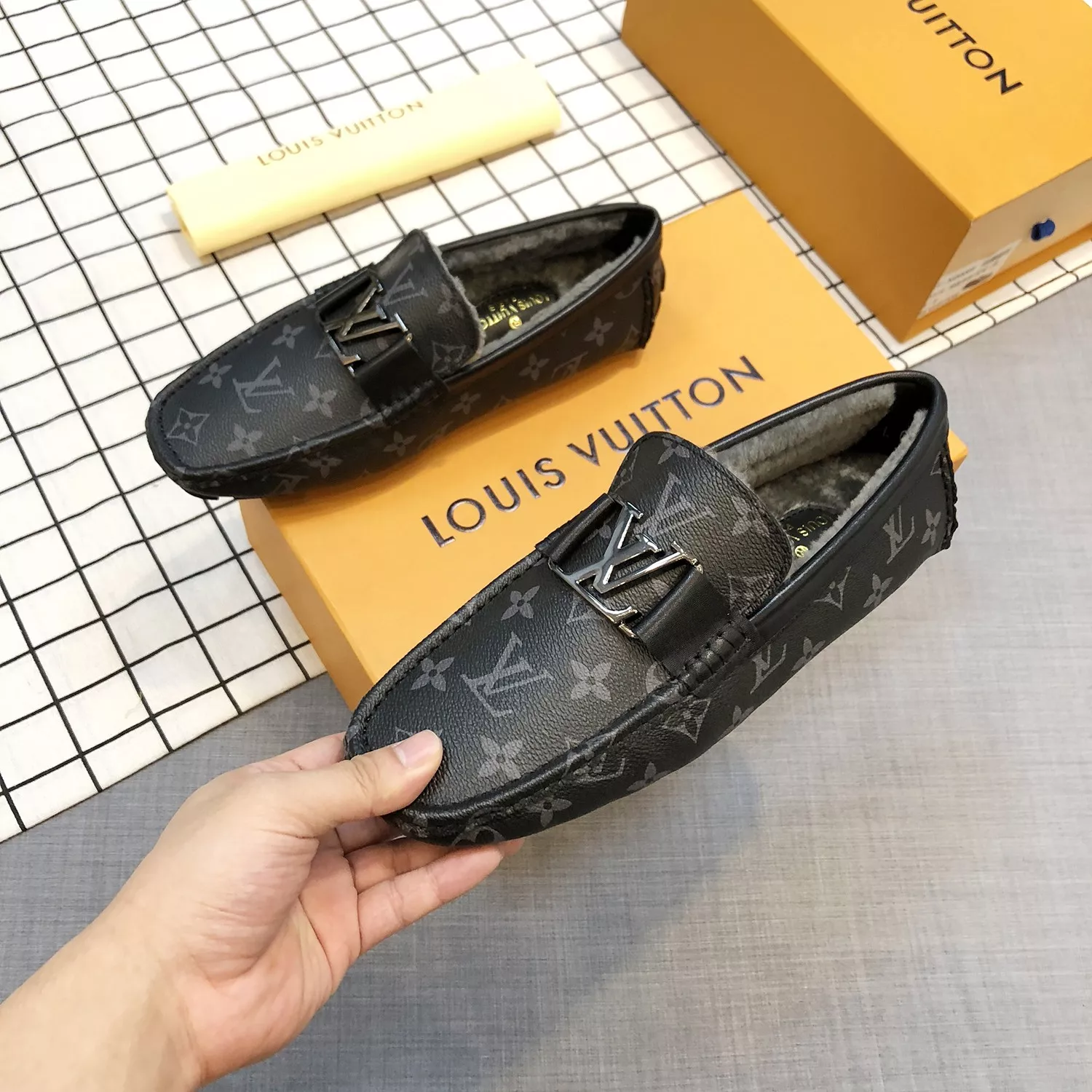 Bold 7096 Louis Vuitton LV Oxfords Shoes For Men