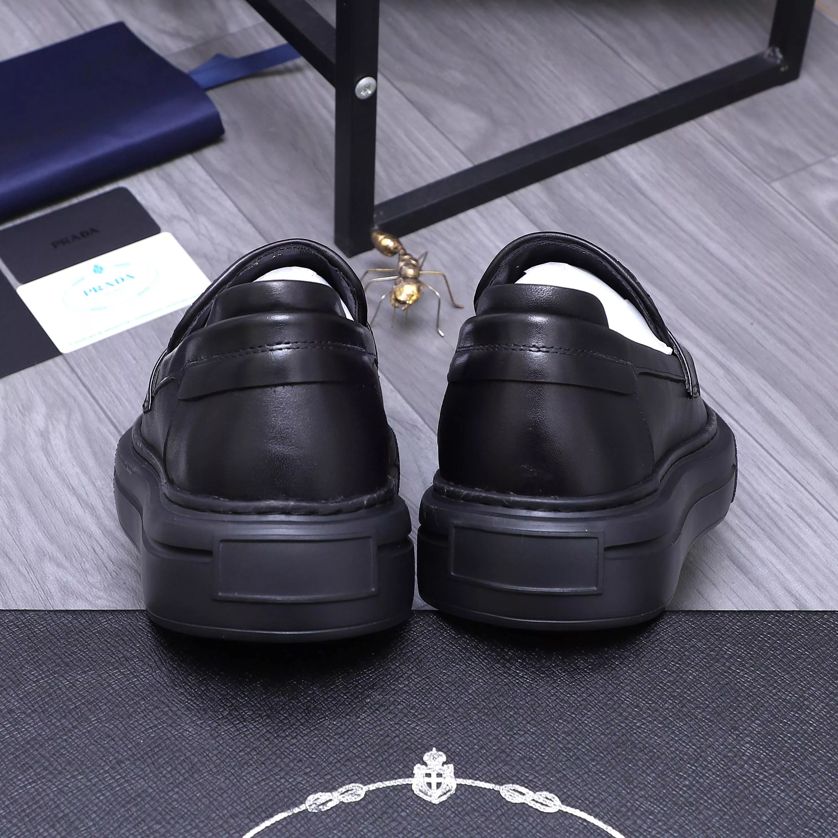 Bold 7826 Prada Leather Shoes For Men