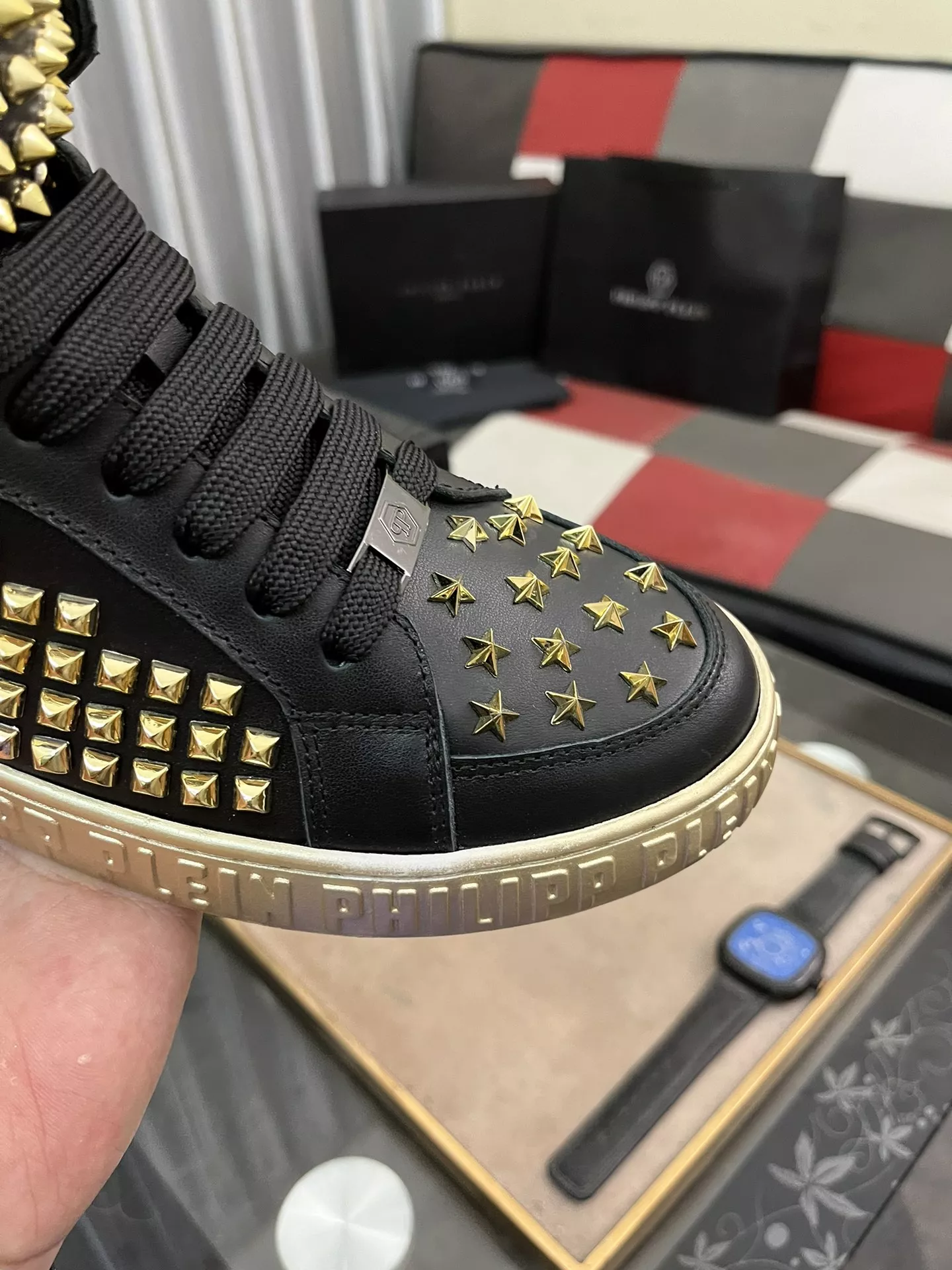 Bold 8742 Philipp Plein PP High Tops Shoes For Men