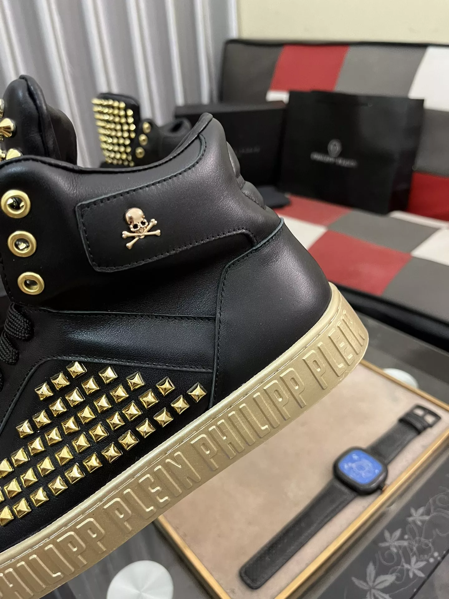 Bold 8742 Philipp Plein PP High Tops Shoes For Men