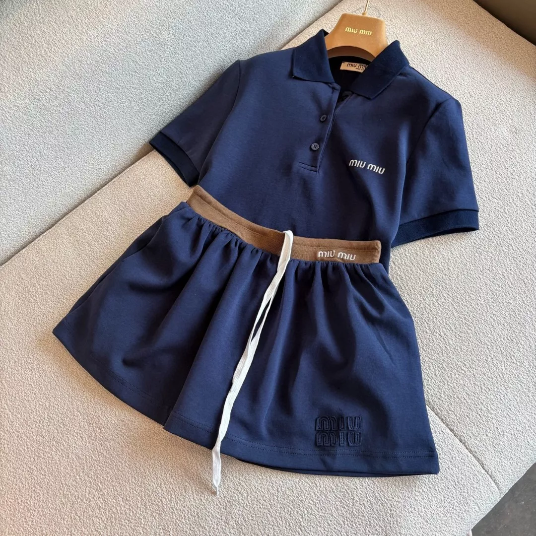 Bold 9048 MIU MIU Tracksuits Short Sleeved For Women
