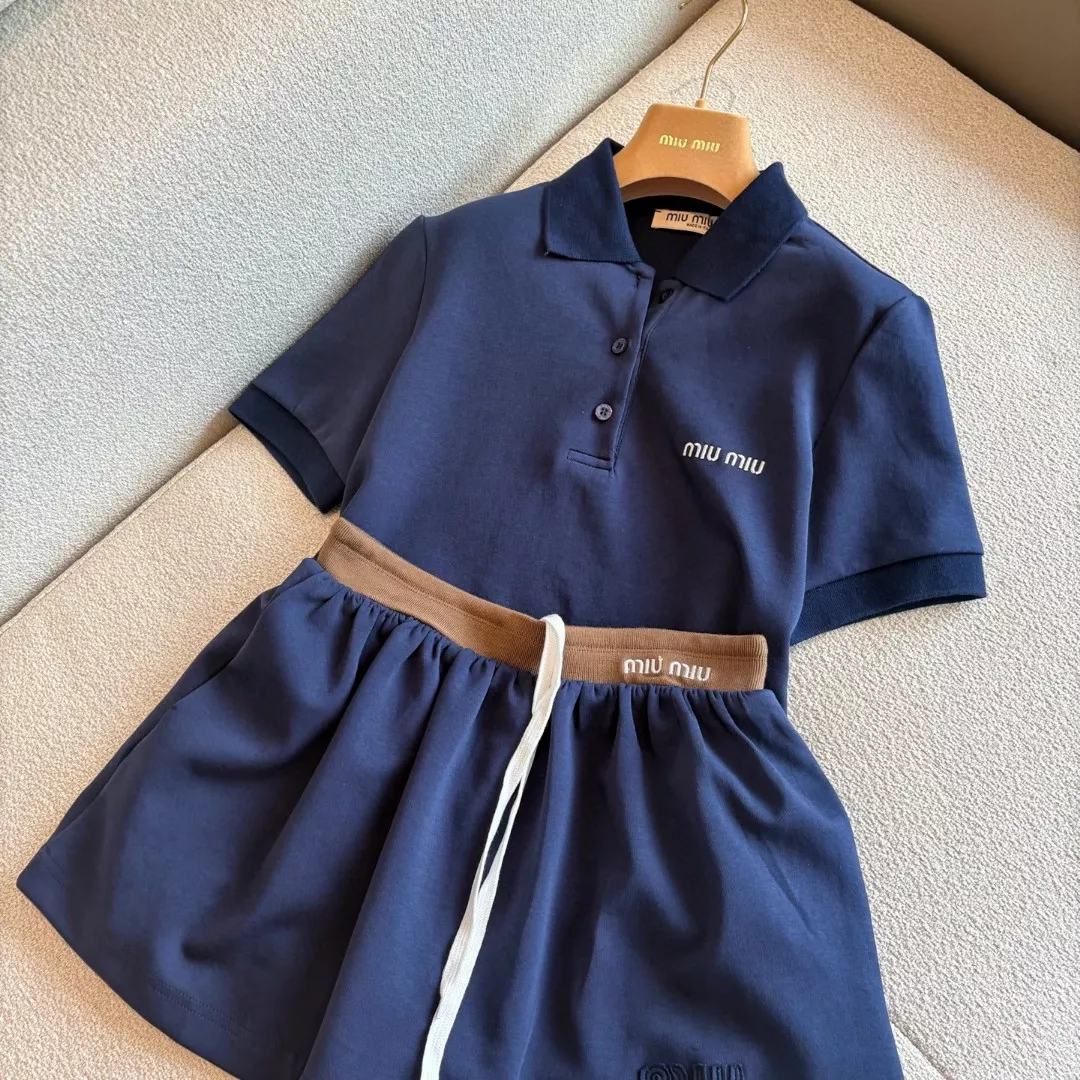 Bold 9048 MIU MIU Tracksuits Short Sleeved For Women