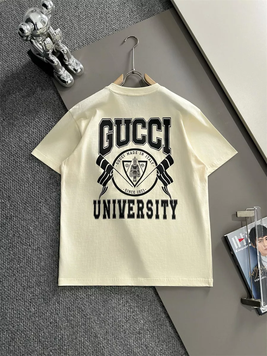 Bold 9213 Gucci T-Shirts Short Sleeved For Unisex