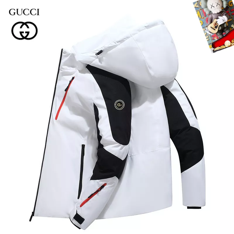 Bold 9729 Gucci Down Feather Coat Long Sleeved For Men
