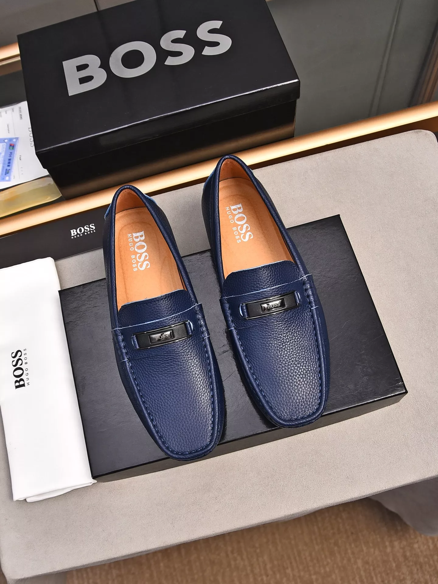 Boss Leather Shoes For Men Efficient 7068