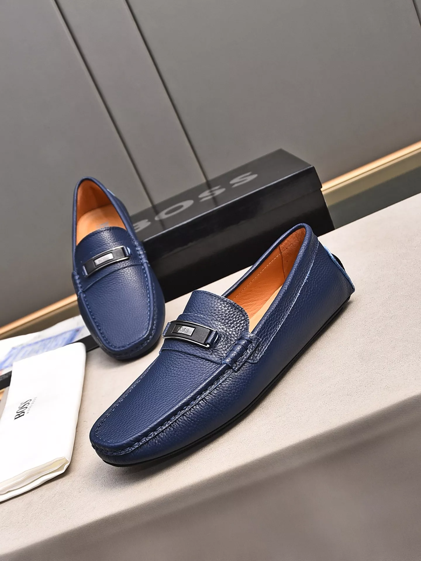Boss Leather Shoes For Men Efficient 7068