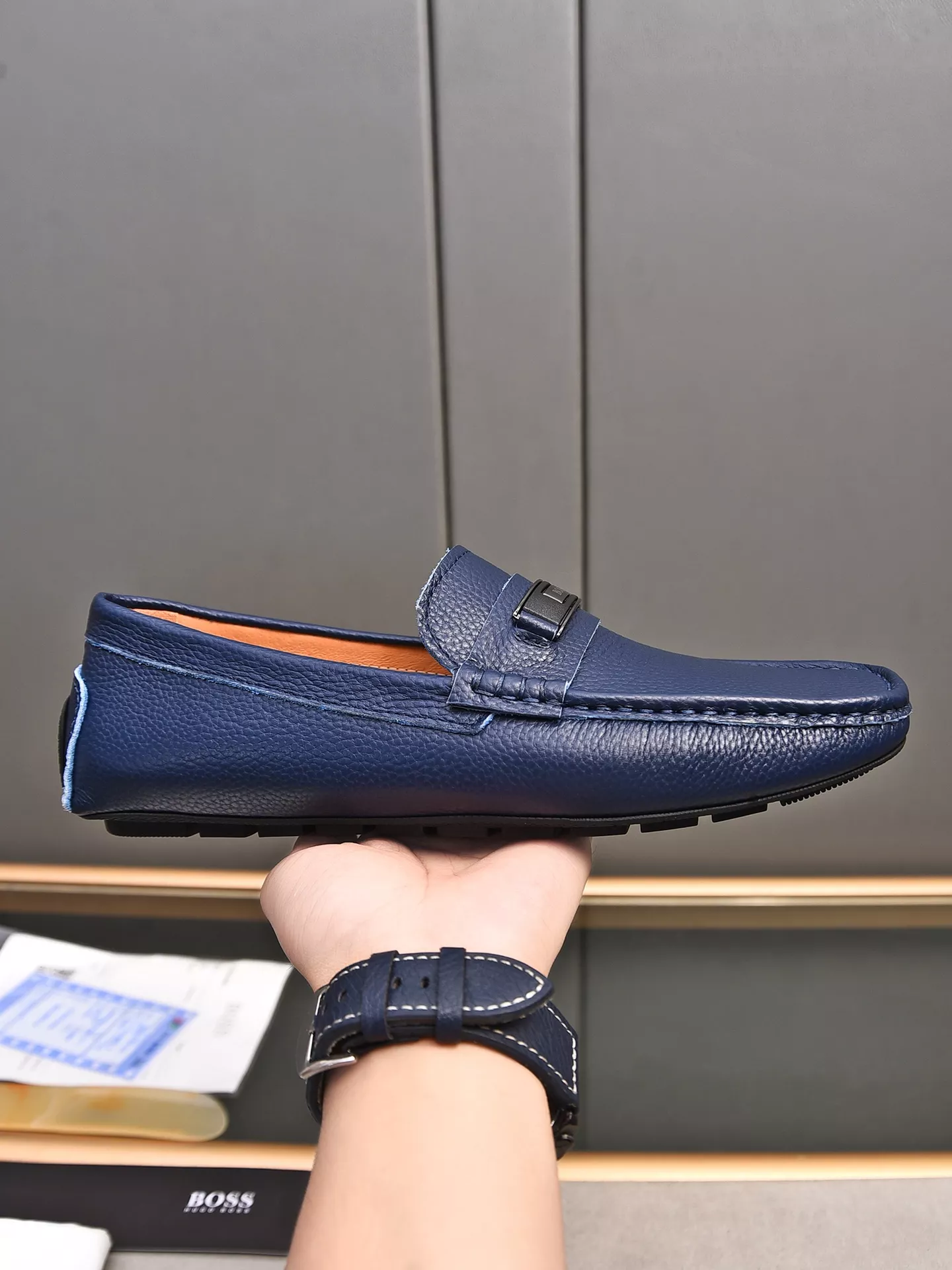 Boss Leather Shoes For Men Efficient 7068