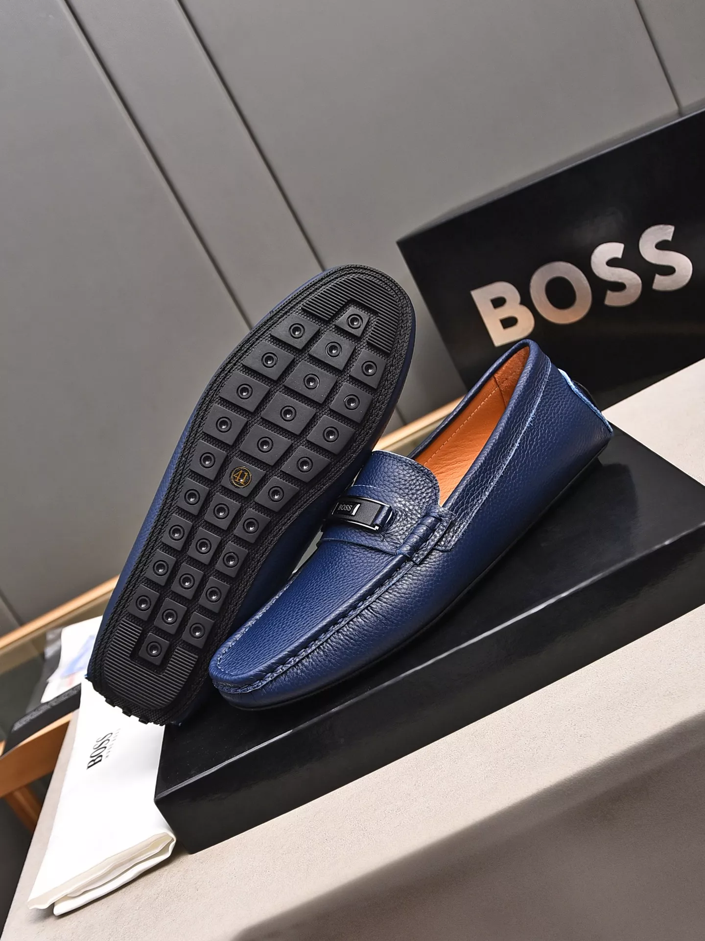 Boss Leather Shoes For Men Efficient 7068