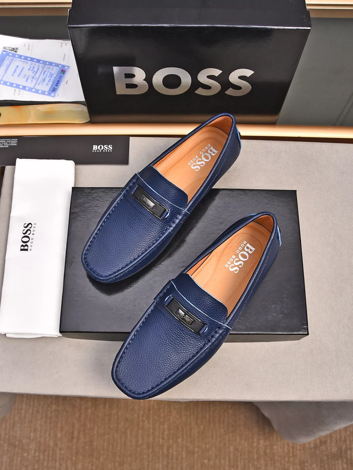 Boss Leather Shoes For Men Efficient 7068