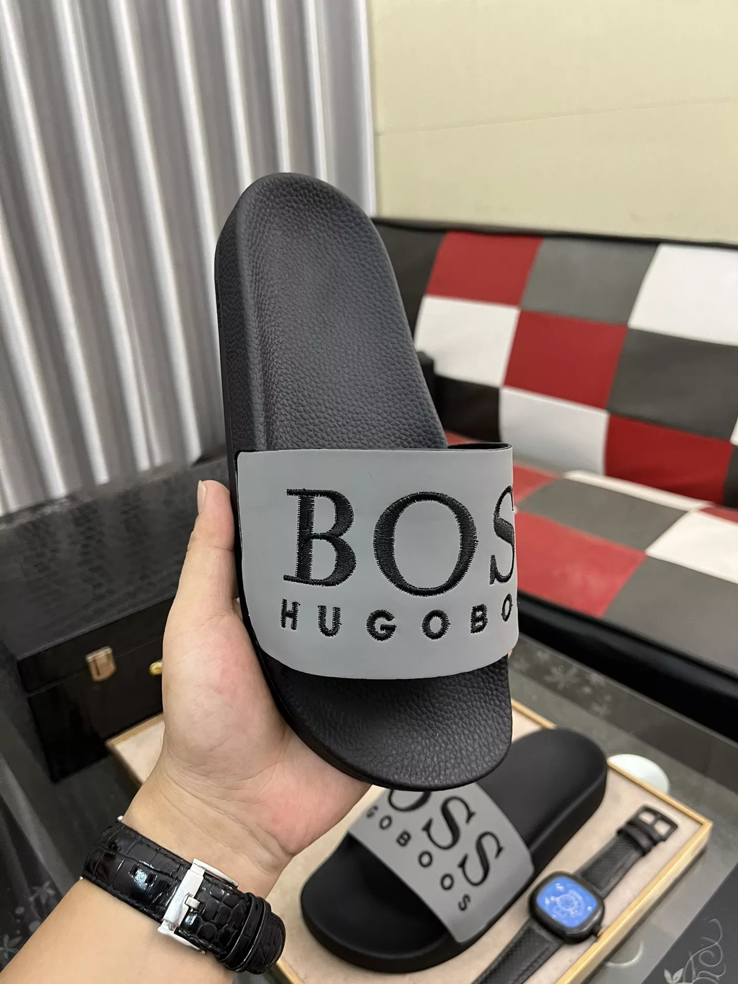 Boss Slippers For Men Comfortable 382