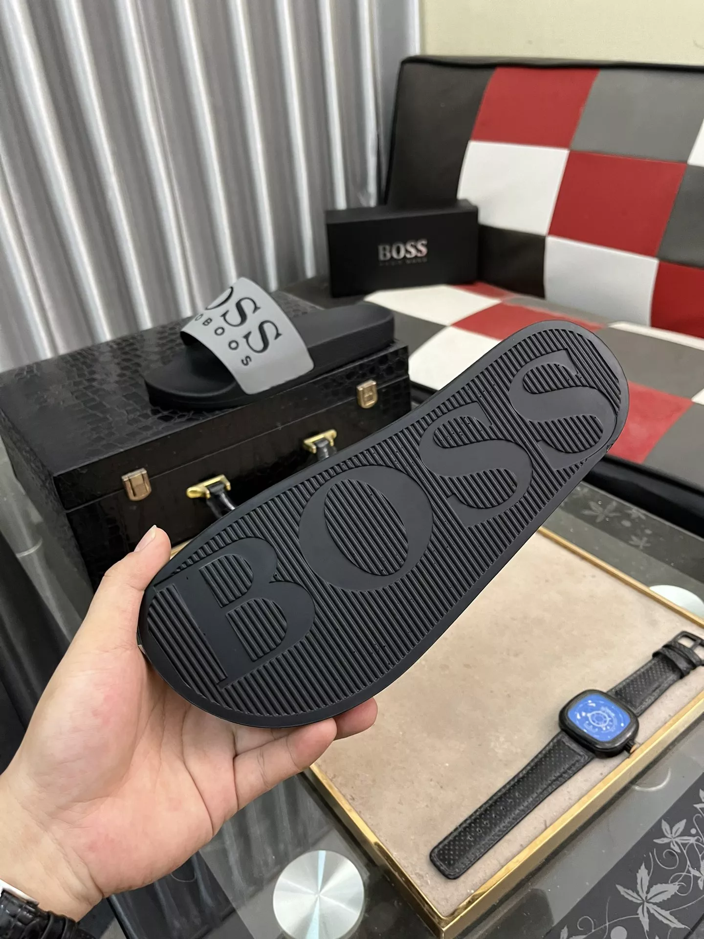 Boss Slippers For Men Comfortable 382