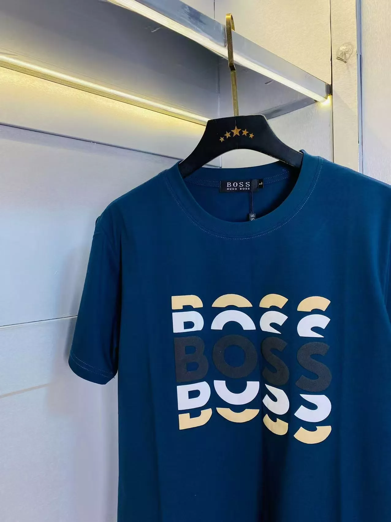 Boss T-Shirts Short Sleeved For Men Resilient 8719