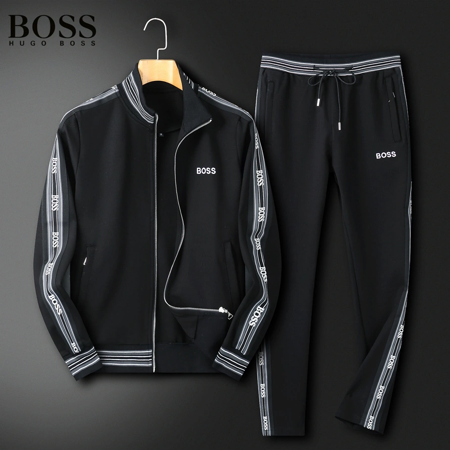 Boss Tracksuits Long Sleeved For Men Elegant 6264