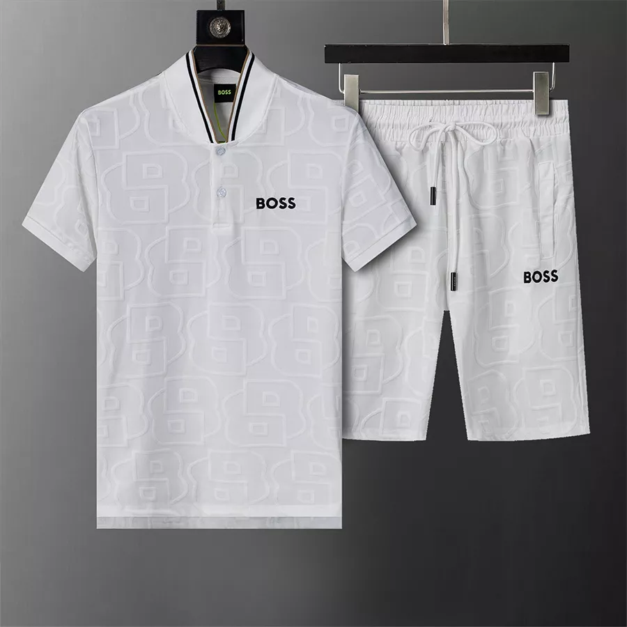 Boss Tracksuits Short Sleeved For Men Minimalist 2301