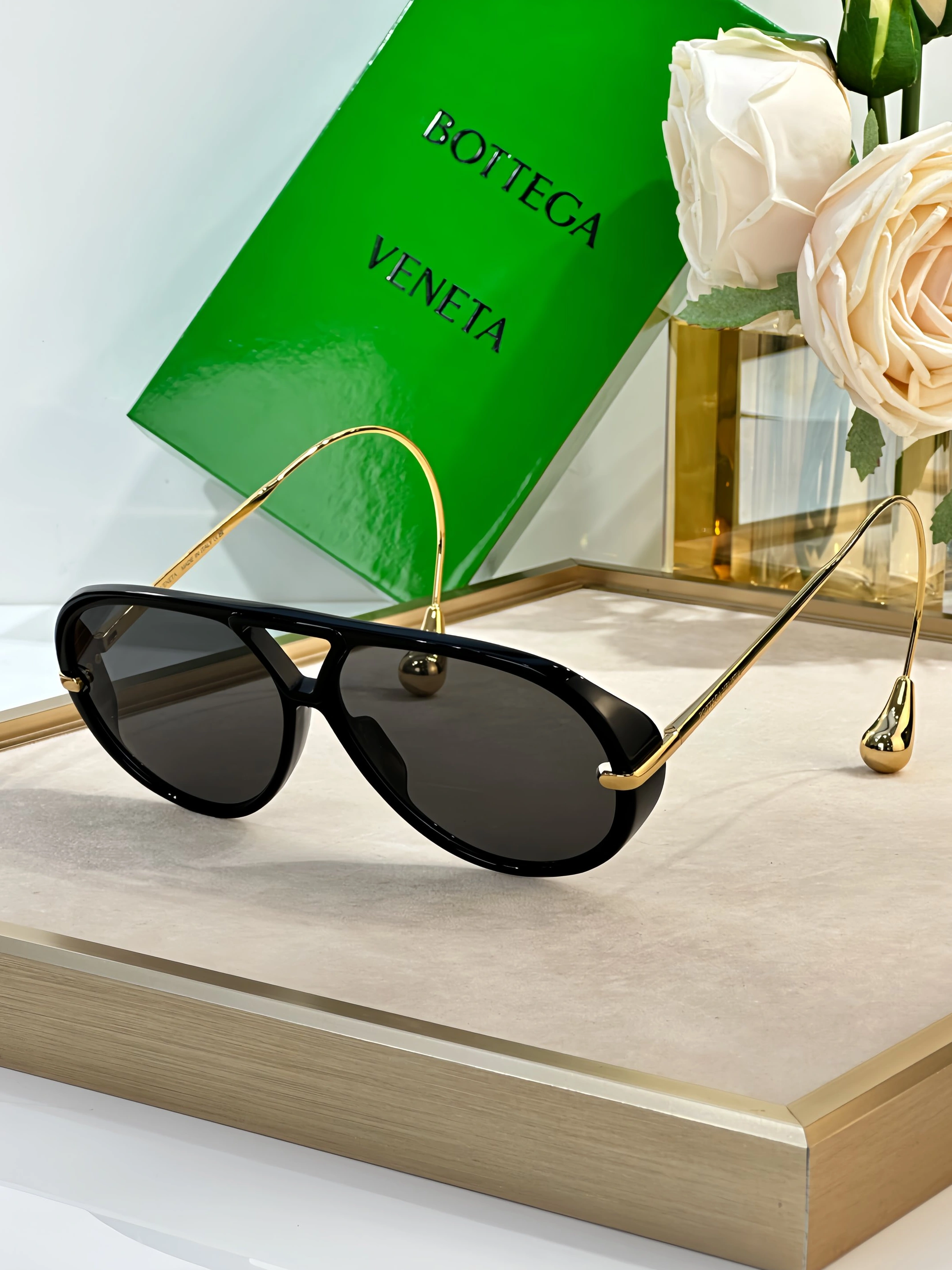Bottega Veneta AAA Quality Sunglasses Durable 9656