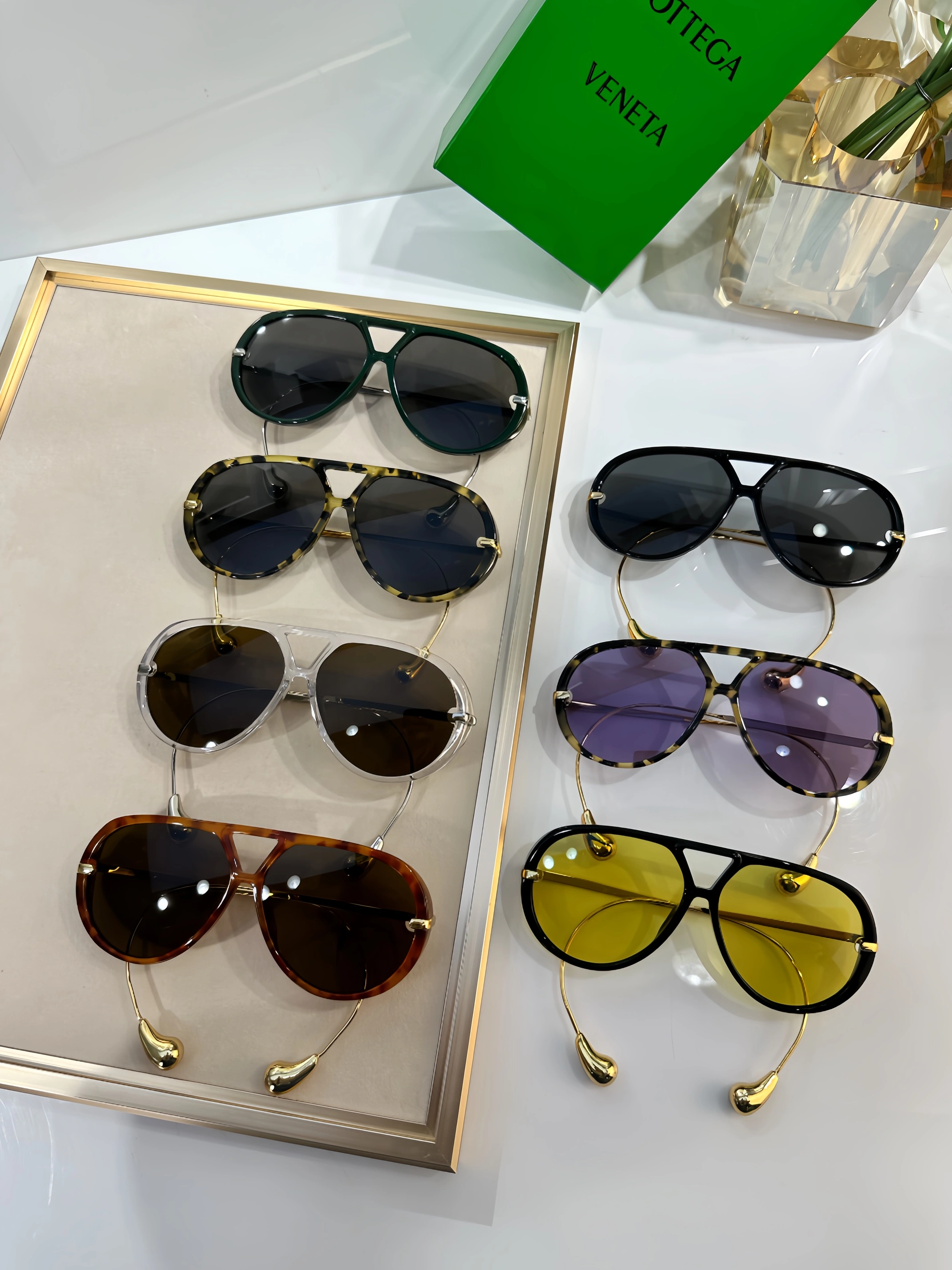 Bottega Veneta AAA Quality Sunglasses Efficient 2041