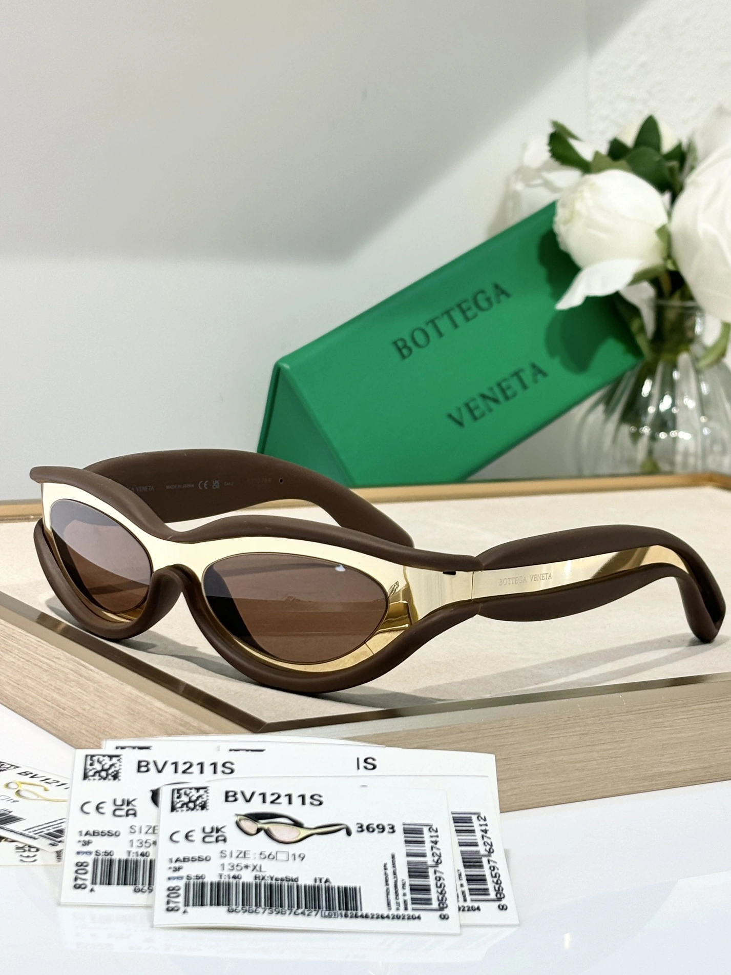 Bottega Veneta AAA Quality Sunglasses Lightweight 1279