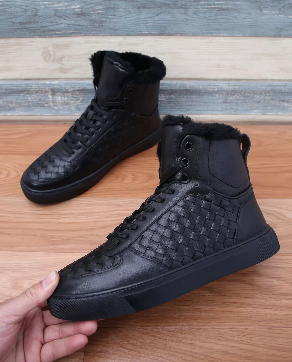 Bottega Veneta BV High Tops Shoes For Men Compact 7043