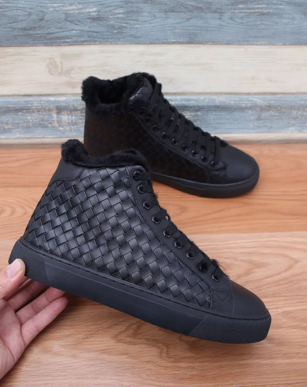 Bottega Veneta BV High Tops Shoes For Men Unique 7217