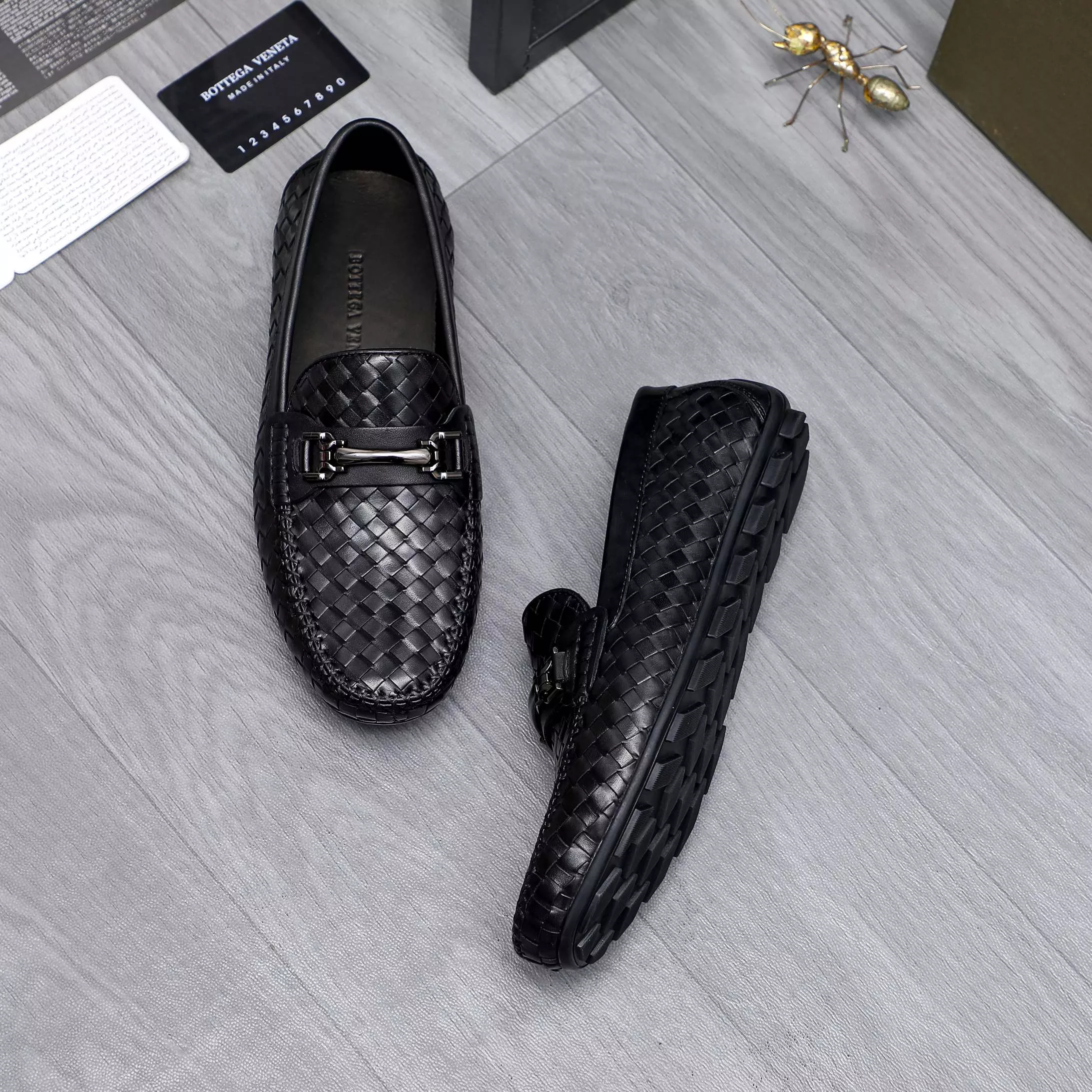 Bottega Veneta BV Leather Shoes For Men Trendsetting 9595
