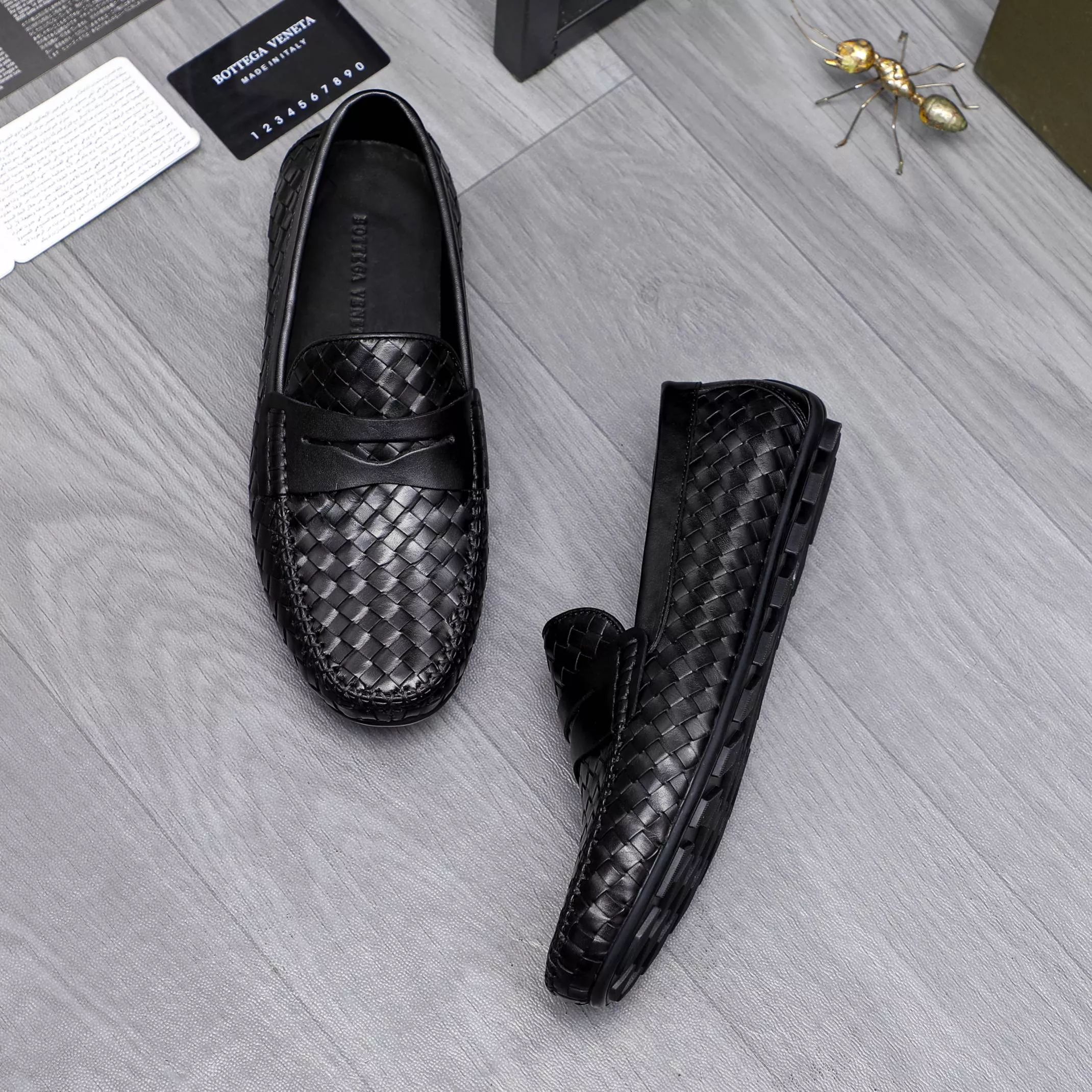 Bottega Veneta BV Leather Shoes For Men Unique 789