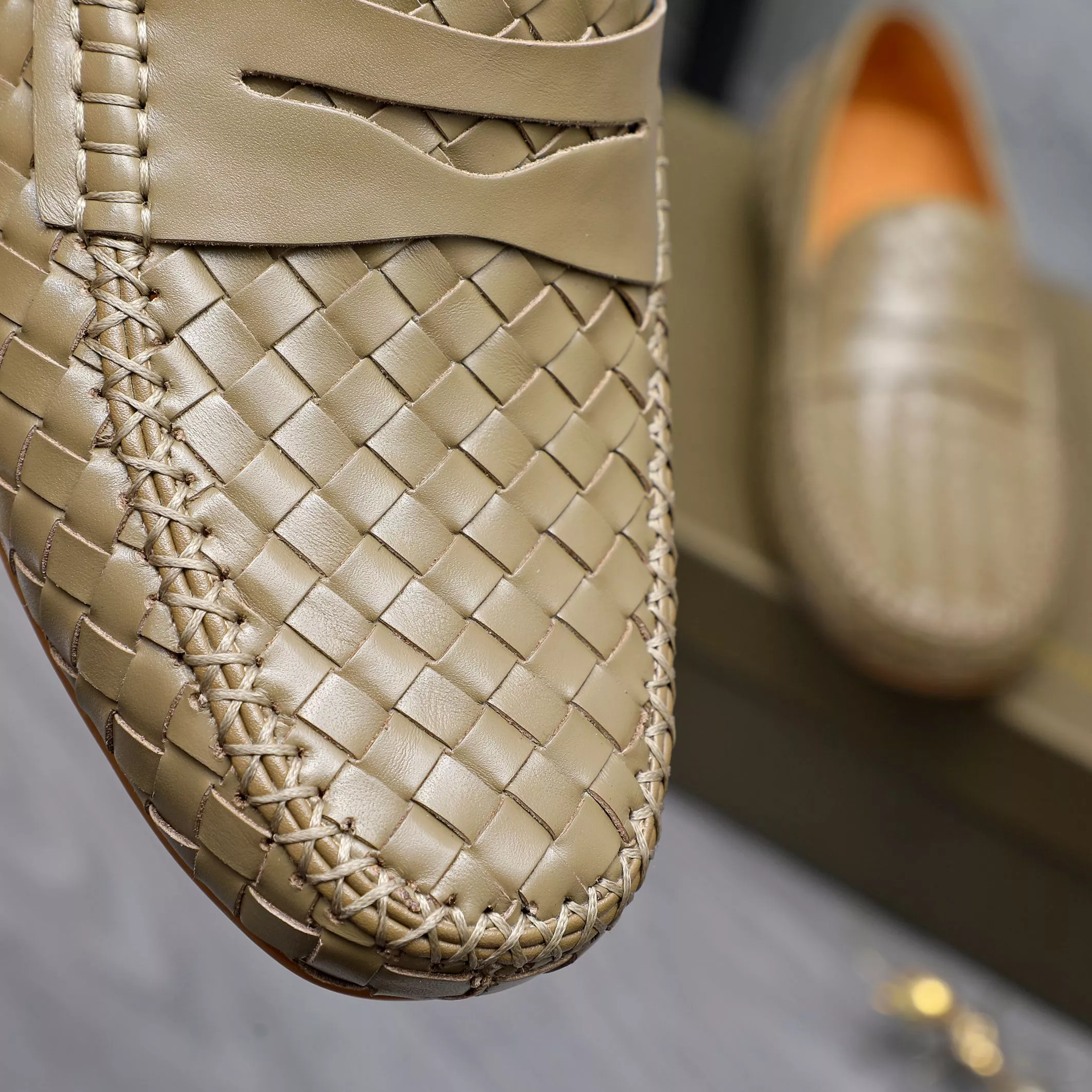 Bottega Veneta BV Leather Shoes For Men Versatile 5745