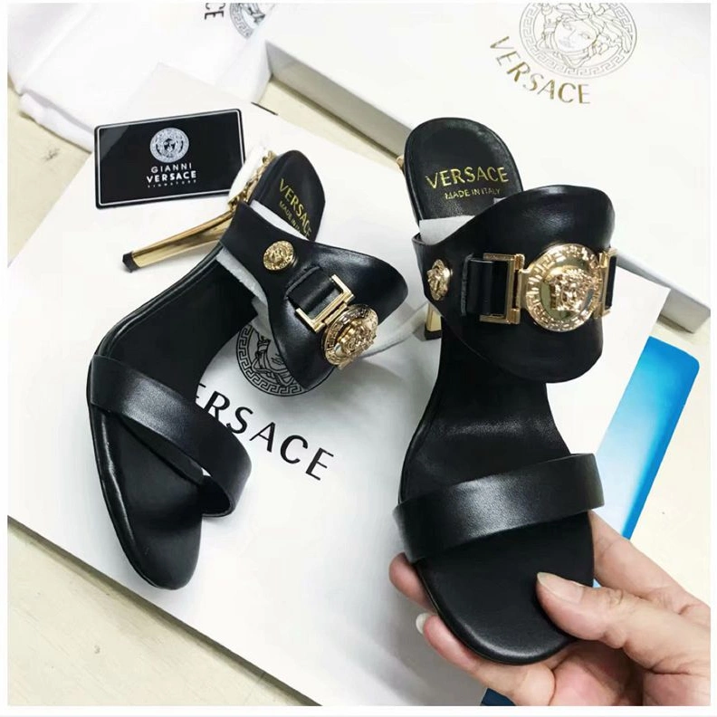 Breathable 1279 Versace Fashion Slippers For Women