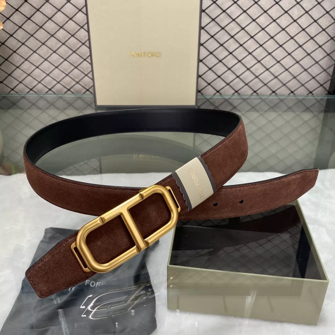 Breathable 1281 Tom Ford AAA Quality Belts In 3.5cm For Men