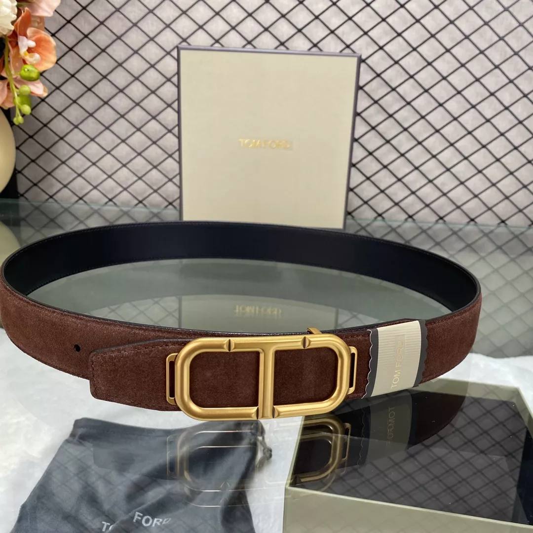 Breathable 1281 Tom Ford AAA Quality Belts In 3.5cm For Men