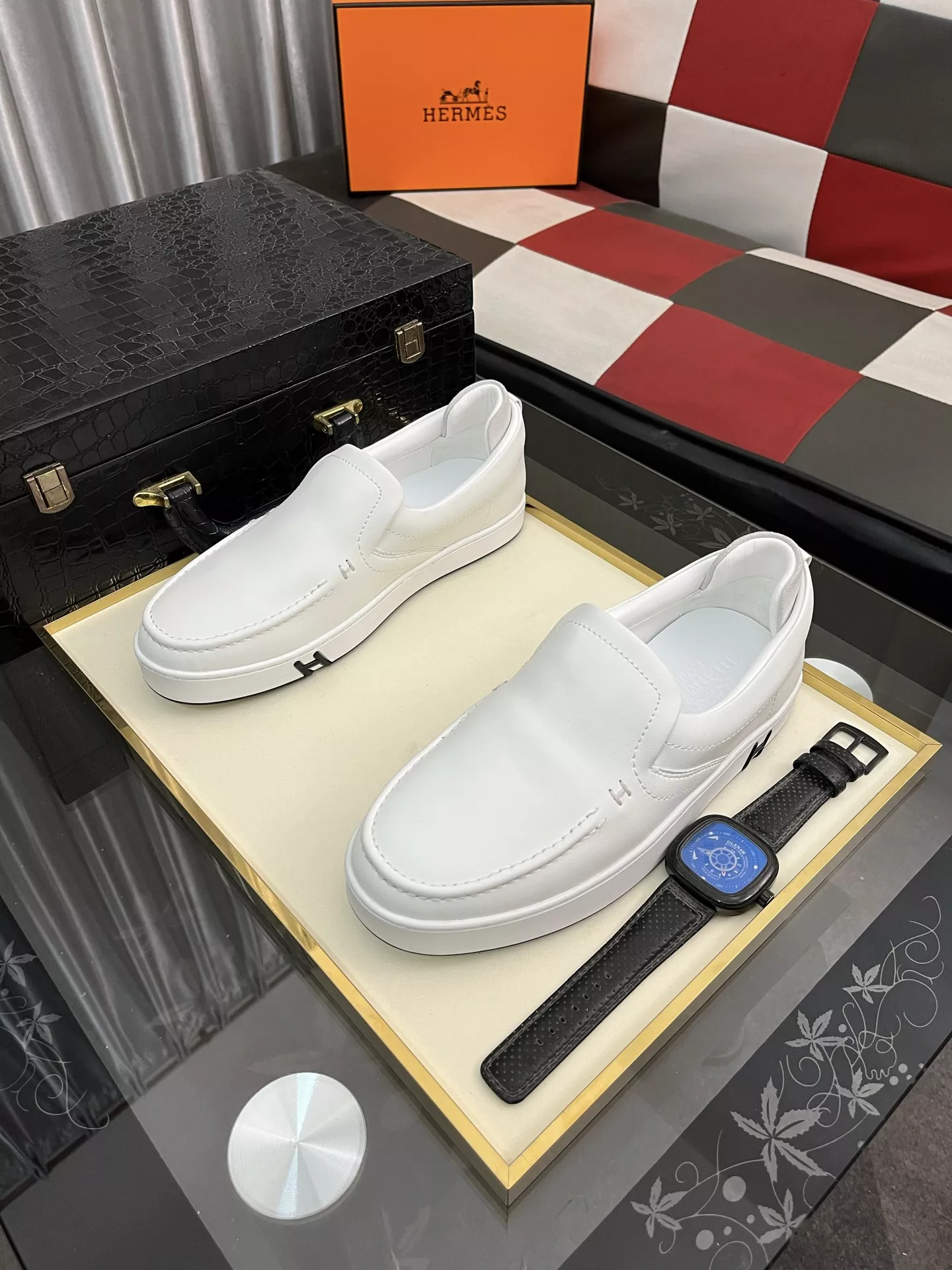 Breathable 1394 Hermes Casual Shoes For Men