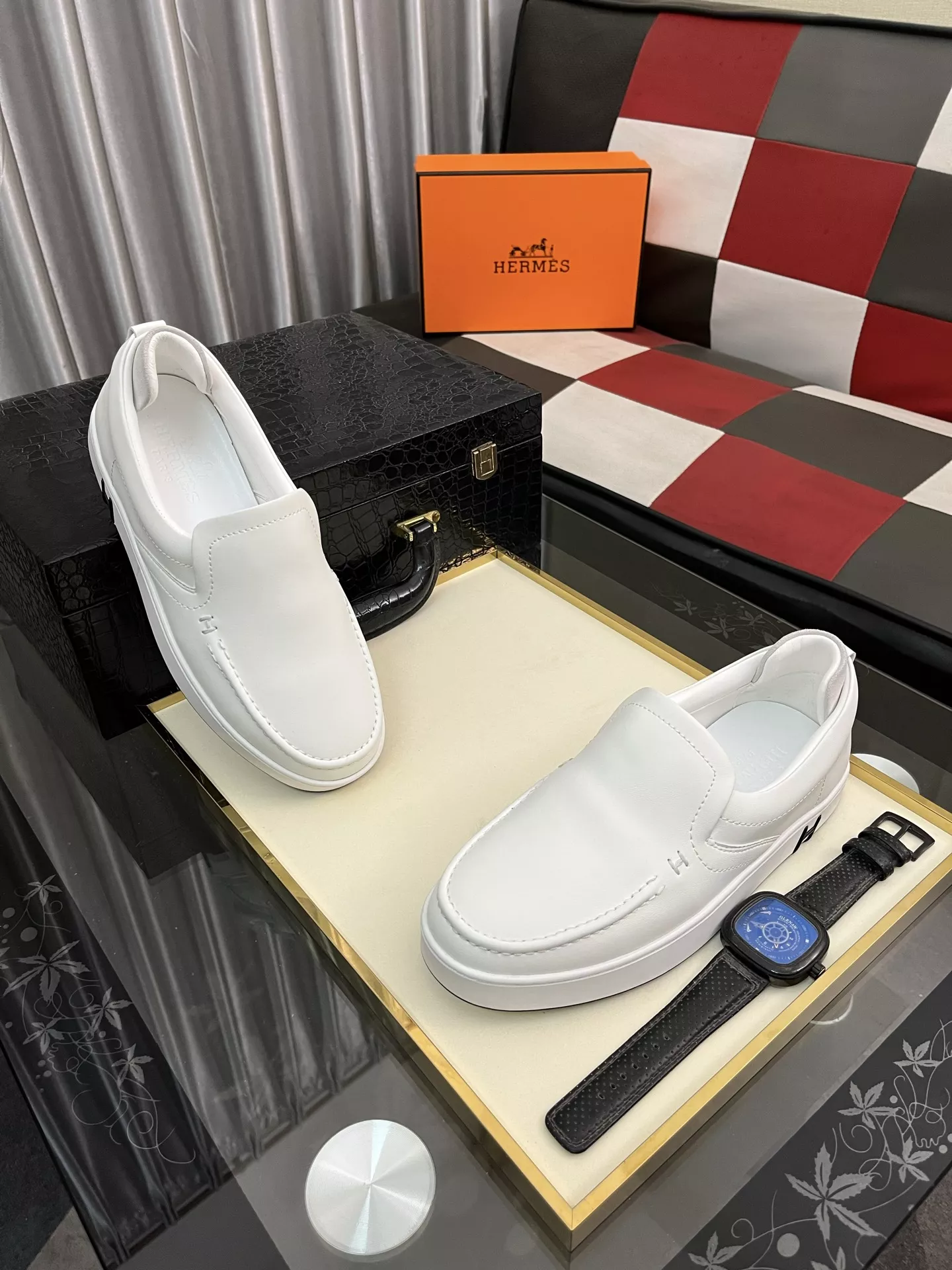 Breathable 1394 Hermes Casual Shoes For Men